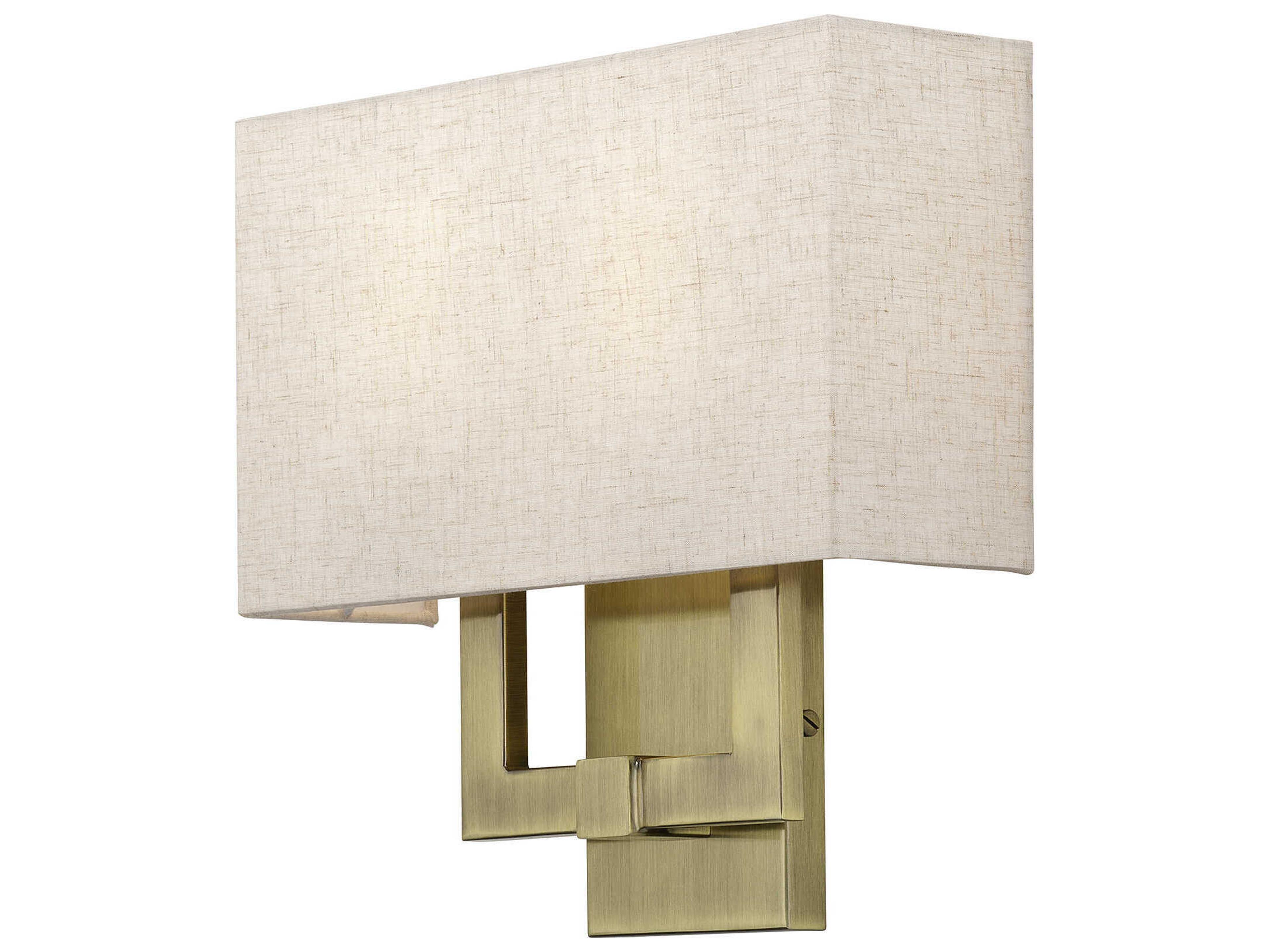 Livex Lighting Monroe 2-Light Antique Brass Wall Sconce