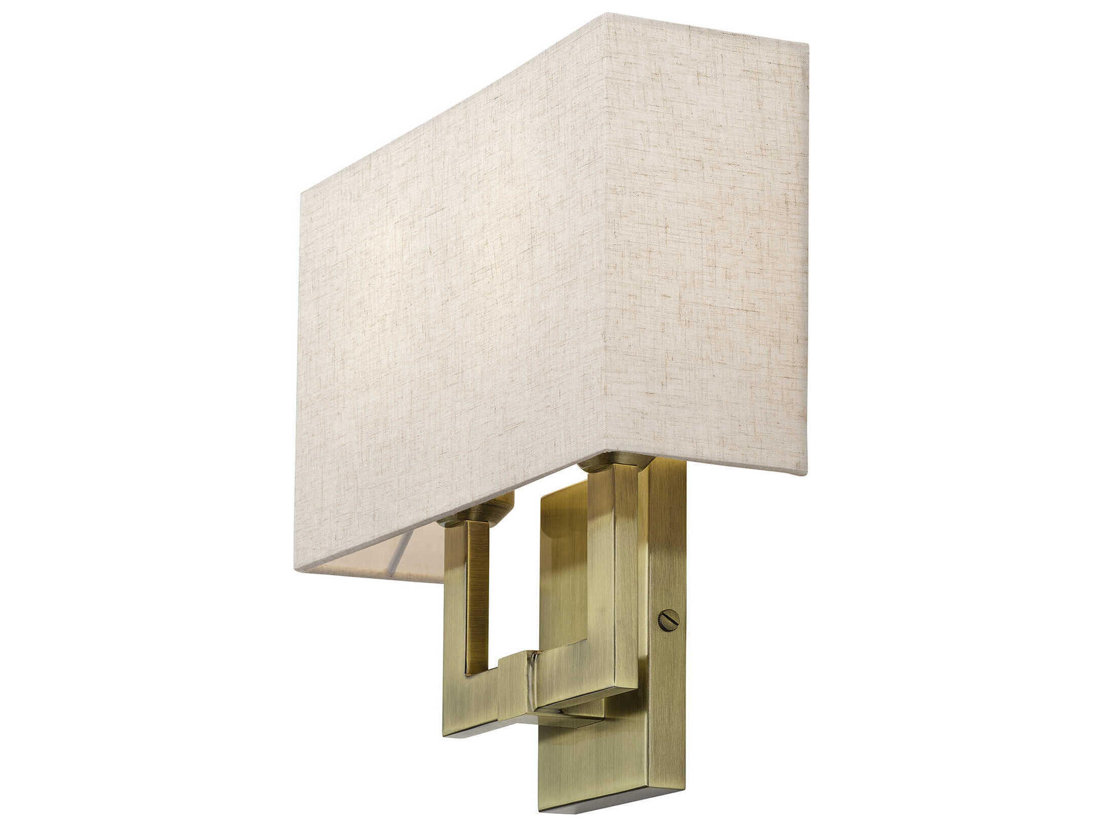 Livex Lighting Monroe 2-Light Antique Brass Wall Sconce