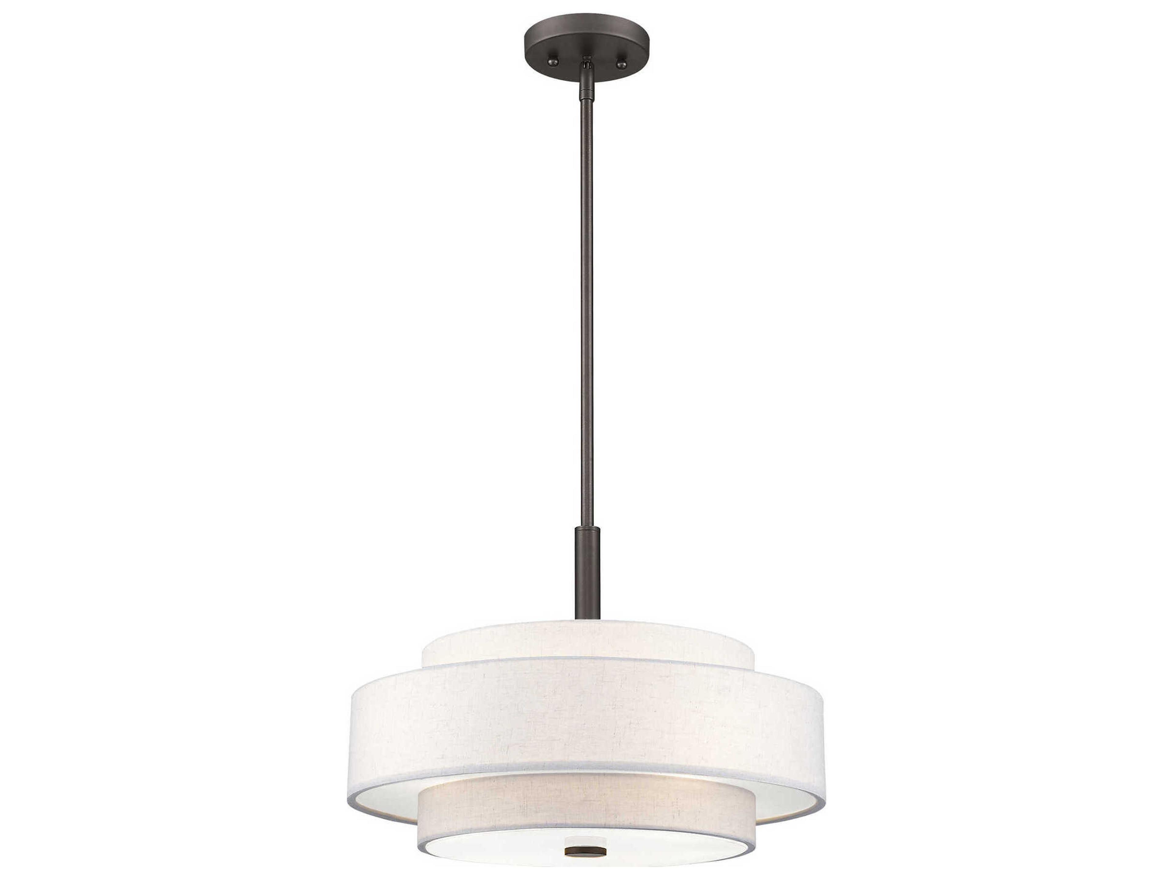 Livex Lighting Meridian 4-Light English Bronze Drum Pendant