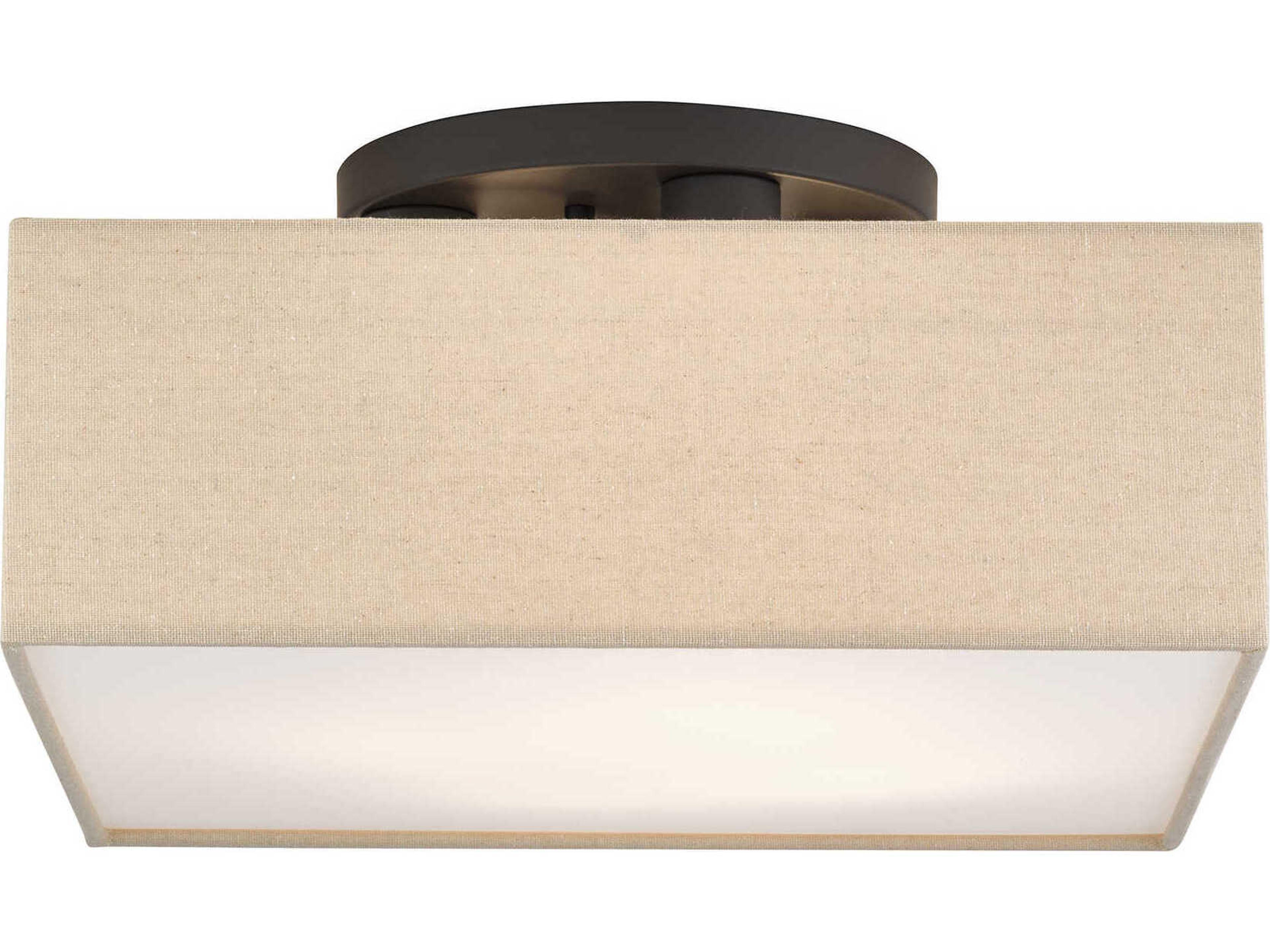 Livex Lighting Summit 4-Light Bronze Semi Flush Mount