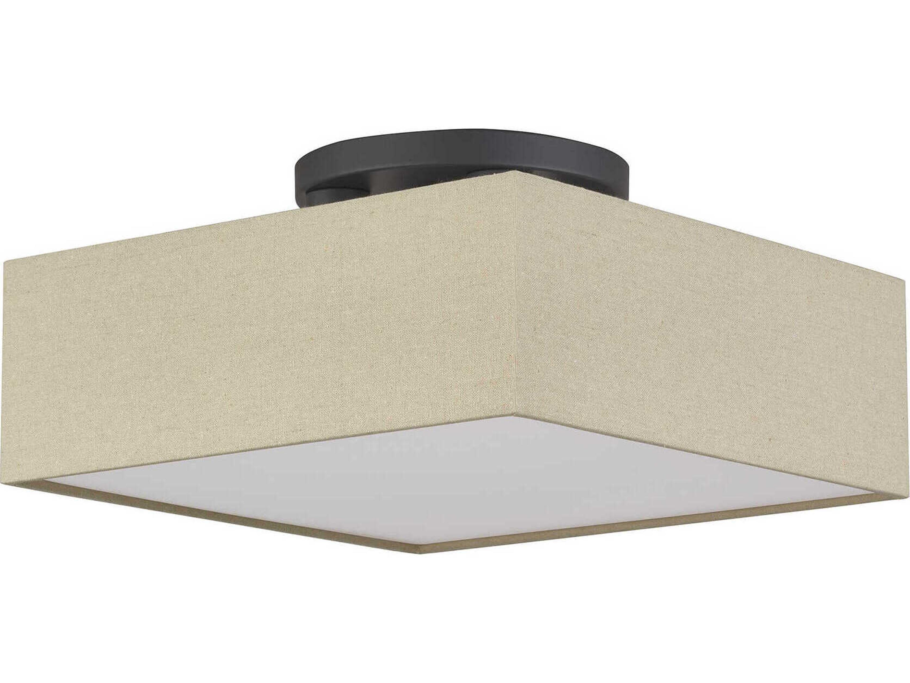 Livex Lighting Summit 4-Light Bronze Semi Flush Mount