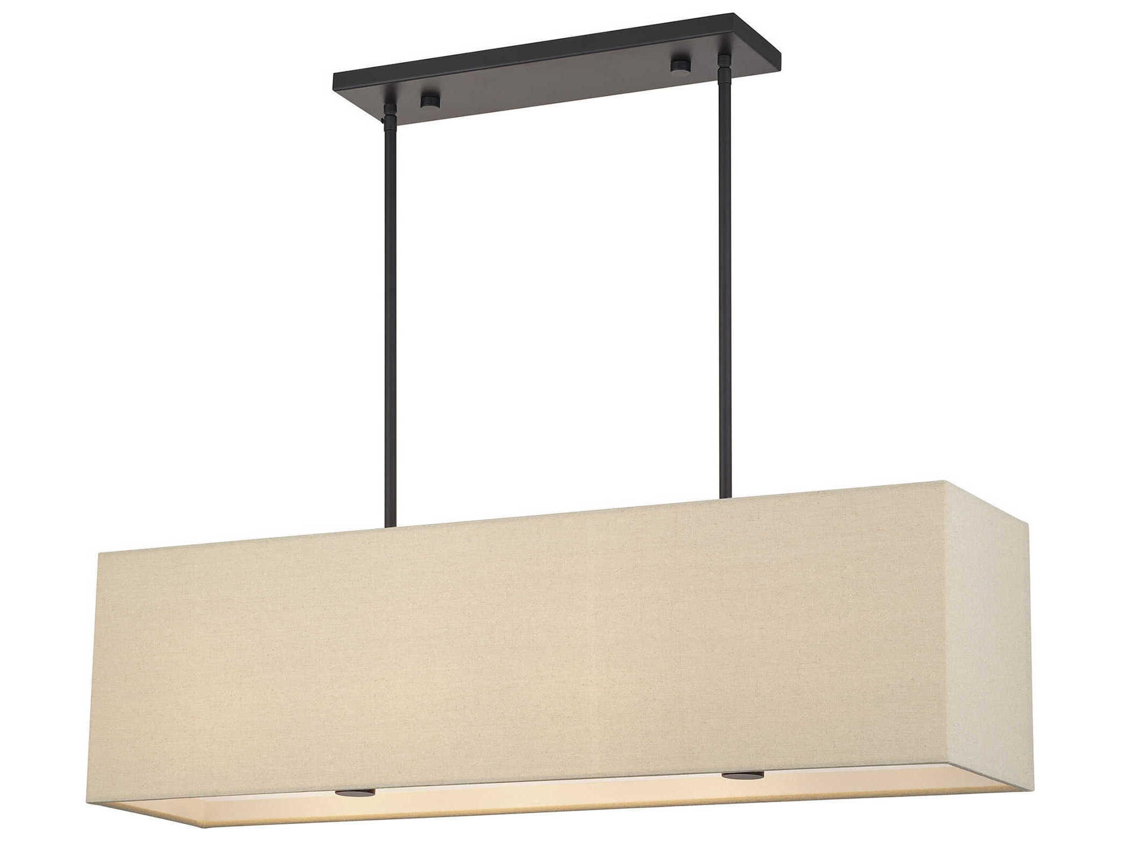 Summit 4-Light Bronze Drum Island Pendant