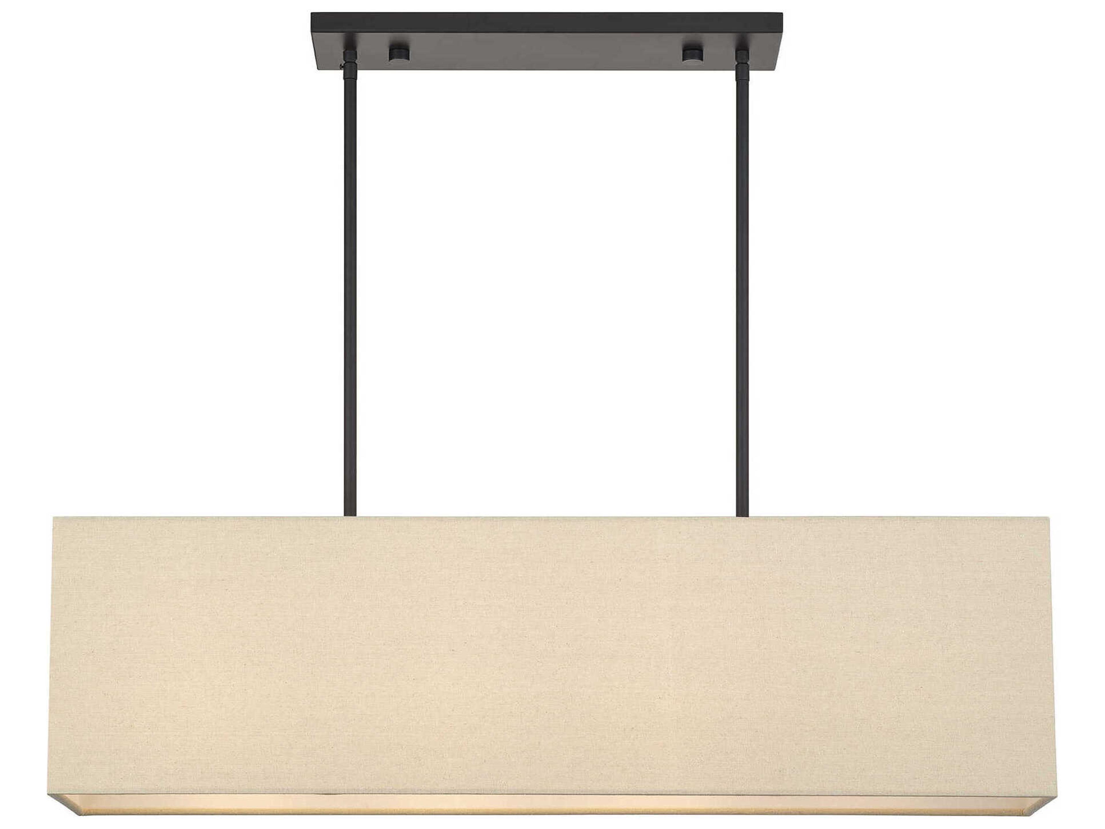 Livex Lighting Summit 4-Light Bronze Drum Island Pendant