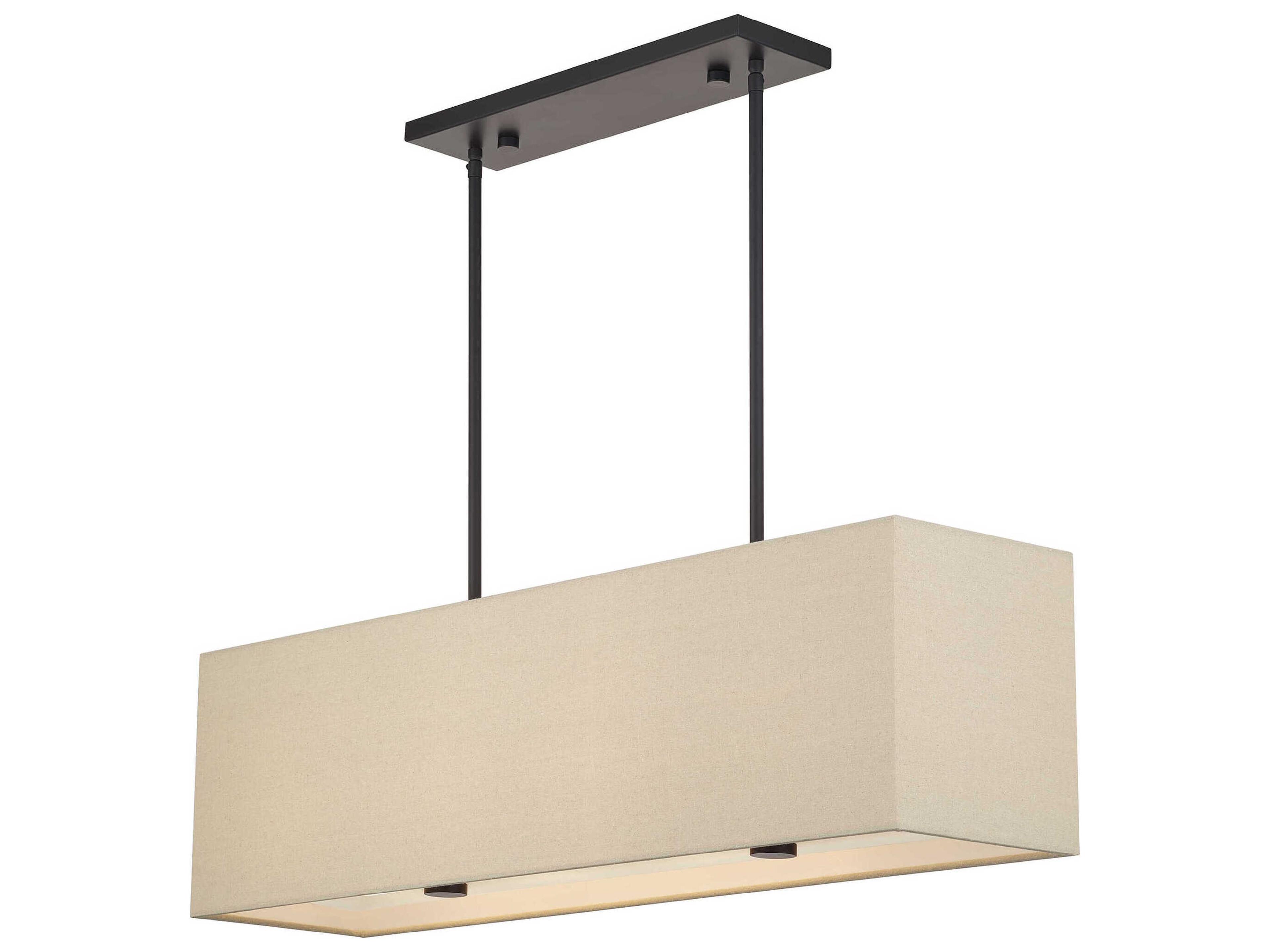 Livex Lighting Summit 4-Light Bronze Drum Island Pendant