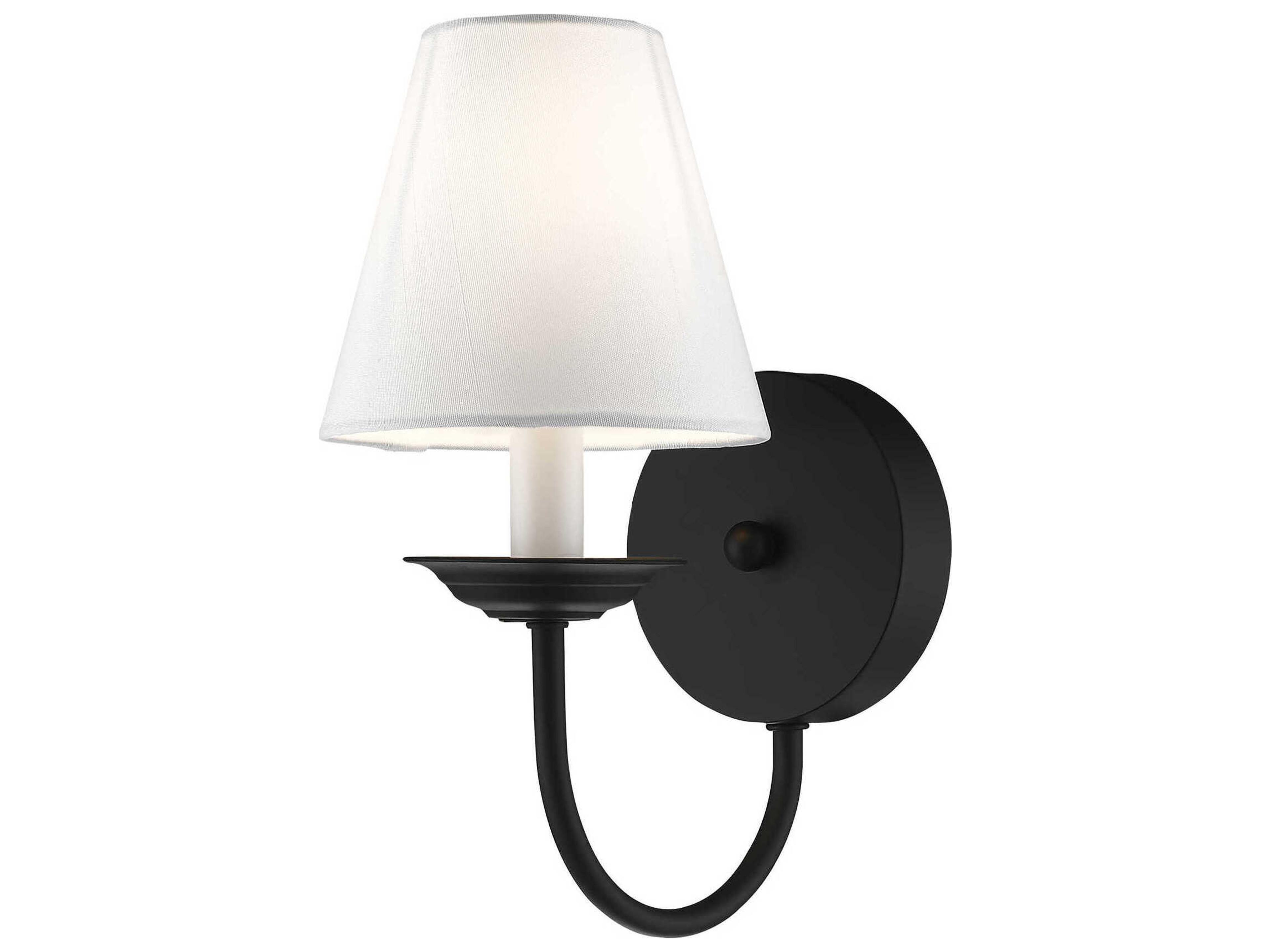 Mendham 1-Light Black Wall Sconce