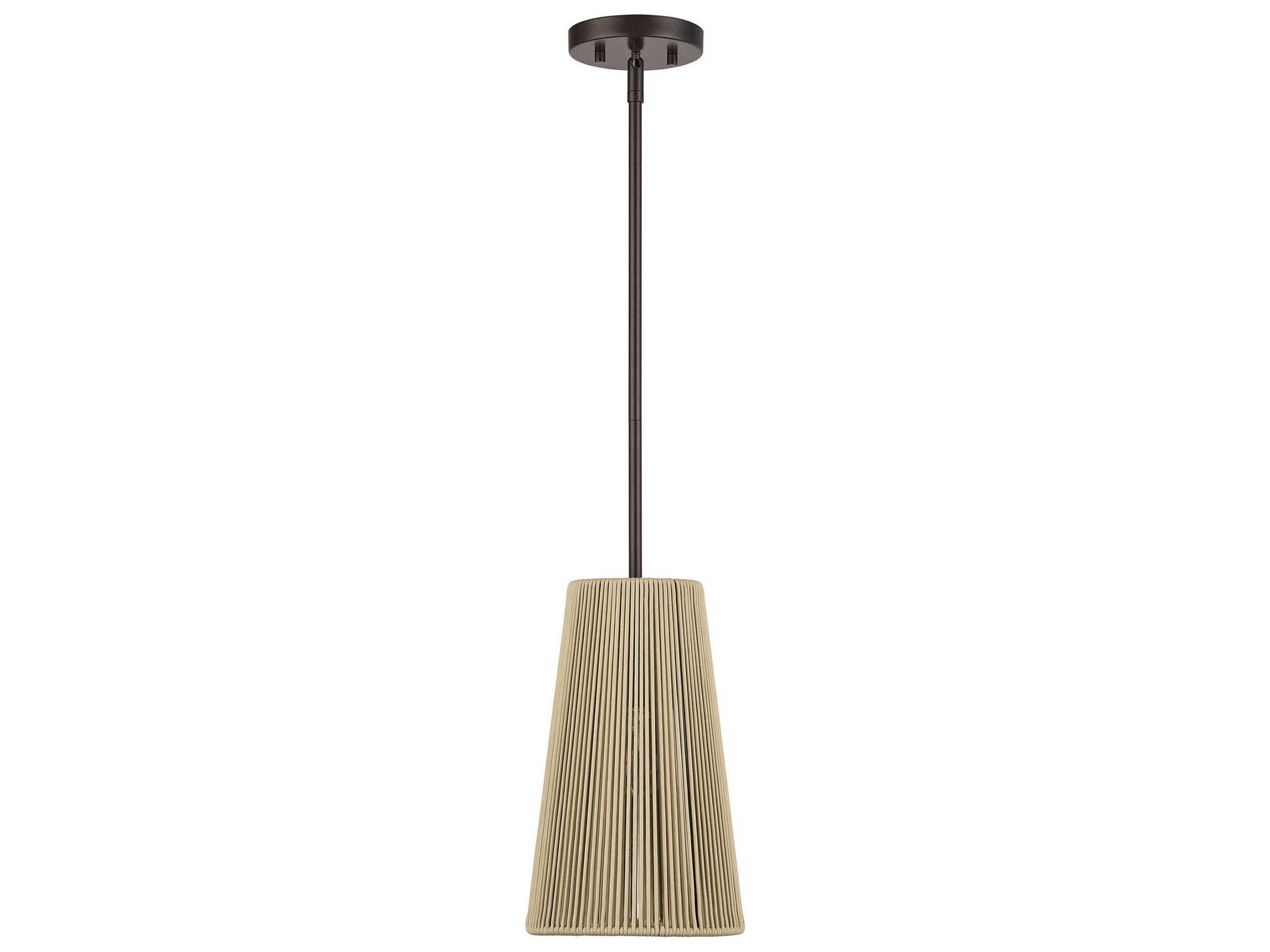 Florell 1-Light English Bronze Mini Pendant