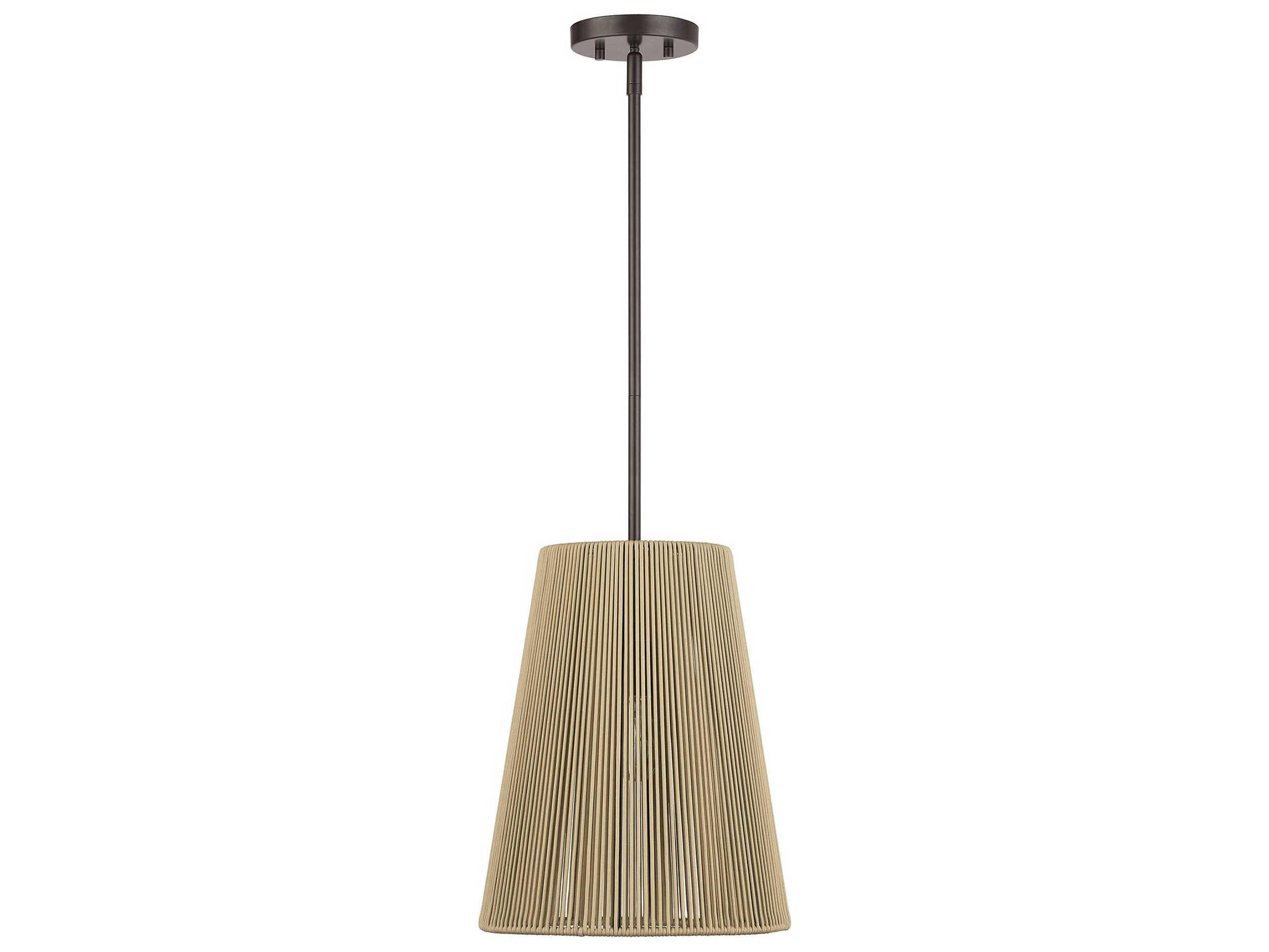 Florell 1-Light English Bronze Mini Pendant