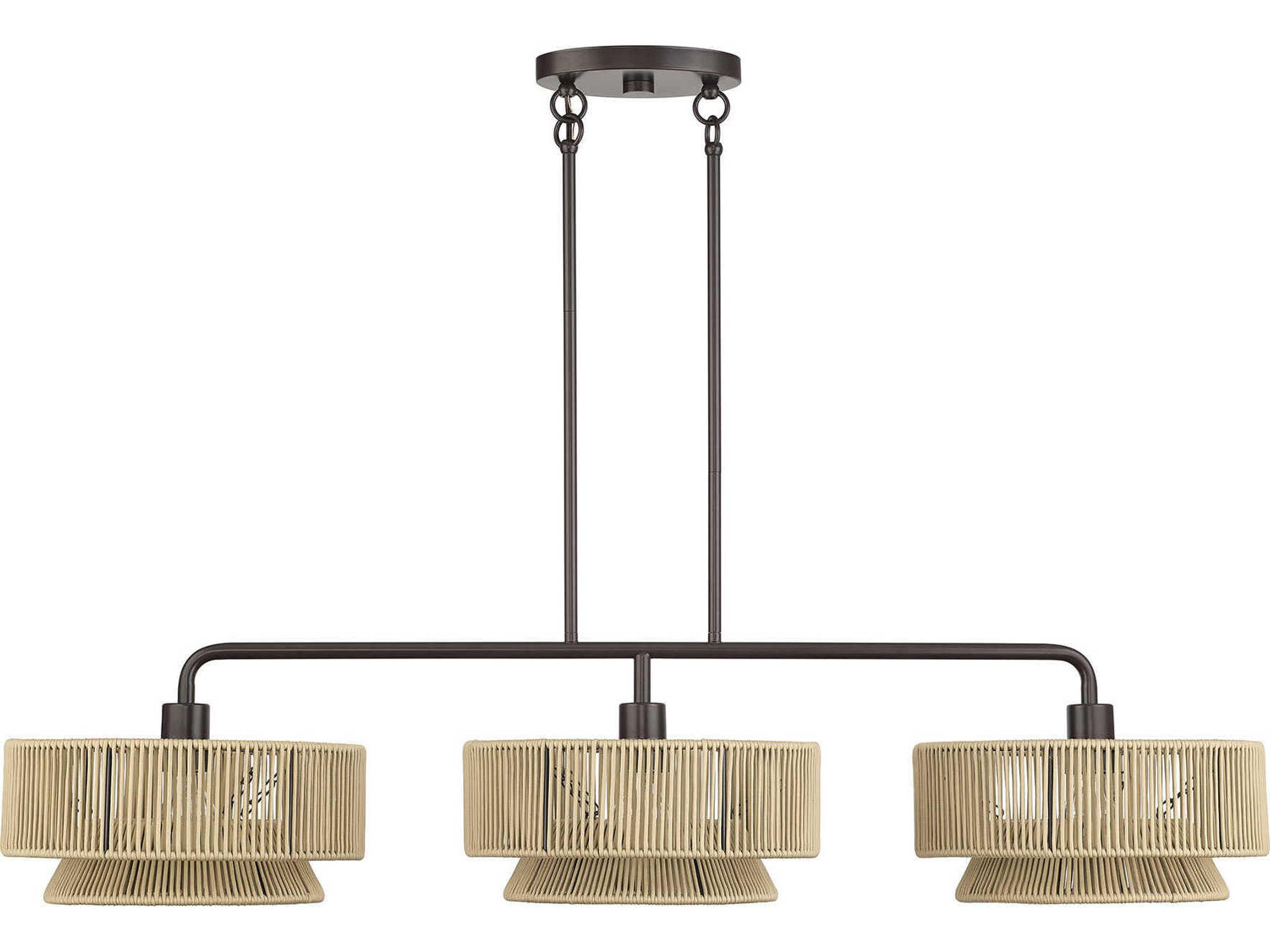 Livex Lighting Florell 3-Light English Bronze Drum Island Pendant