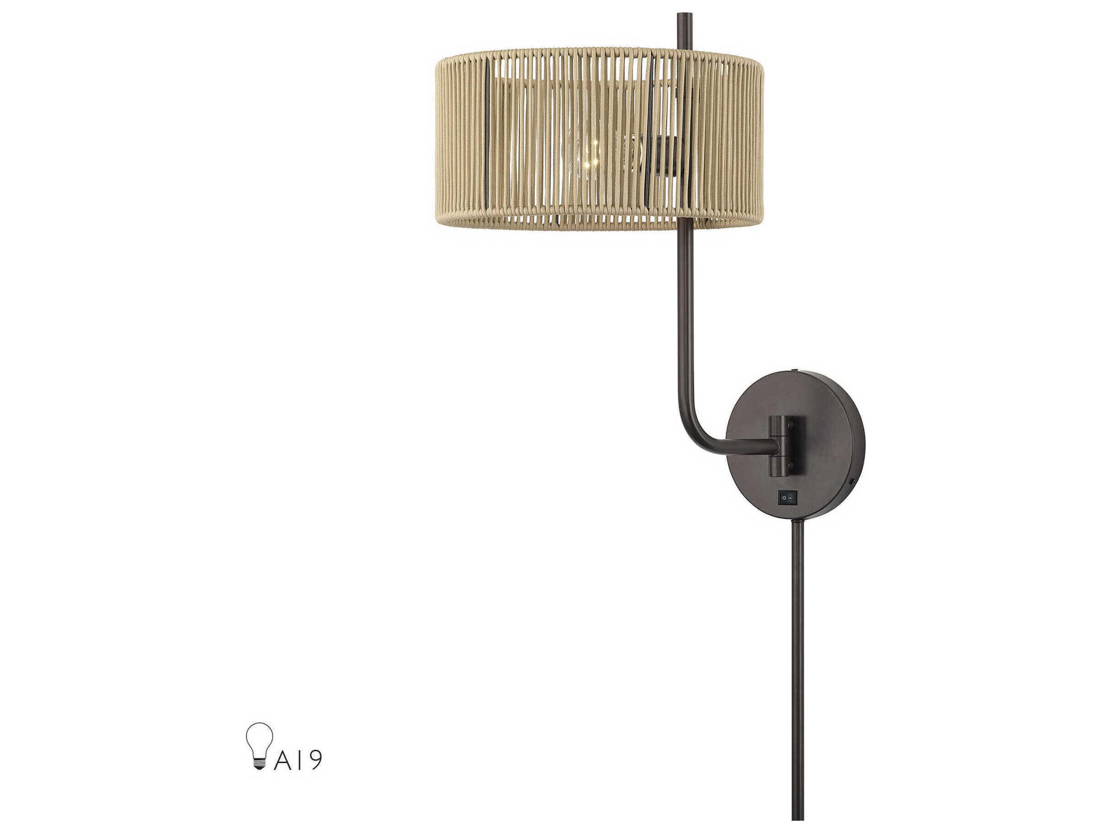 Livex Lighting Acordia 1-Light English Bronze Swing Wall Sconce