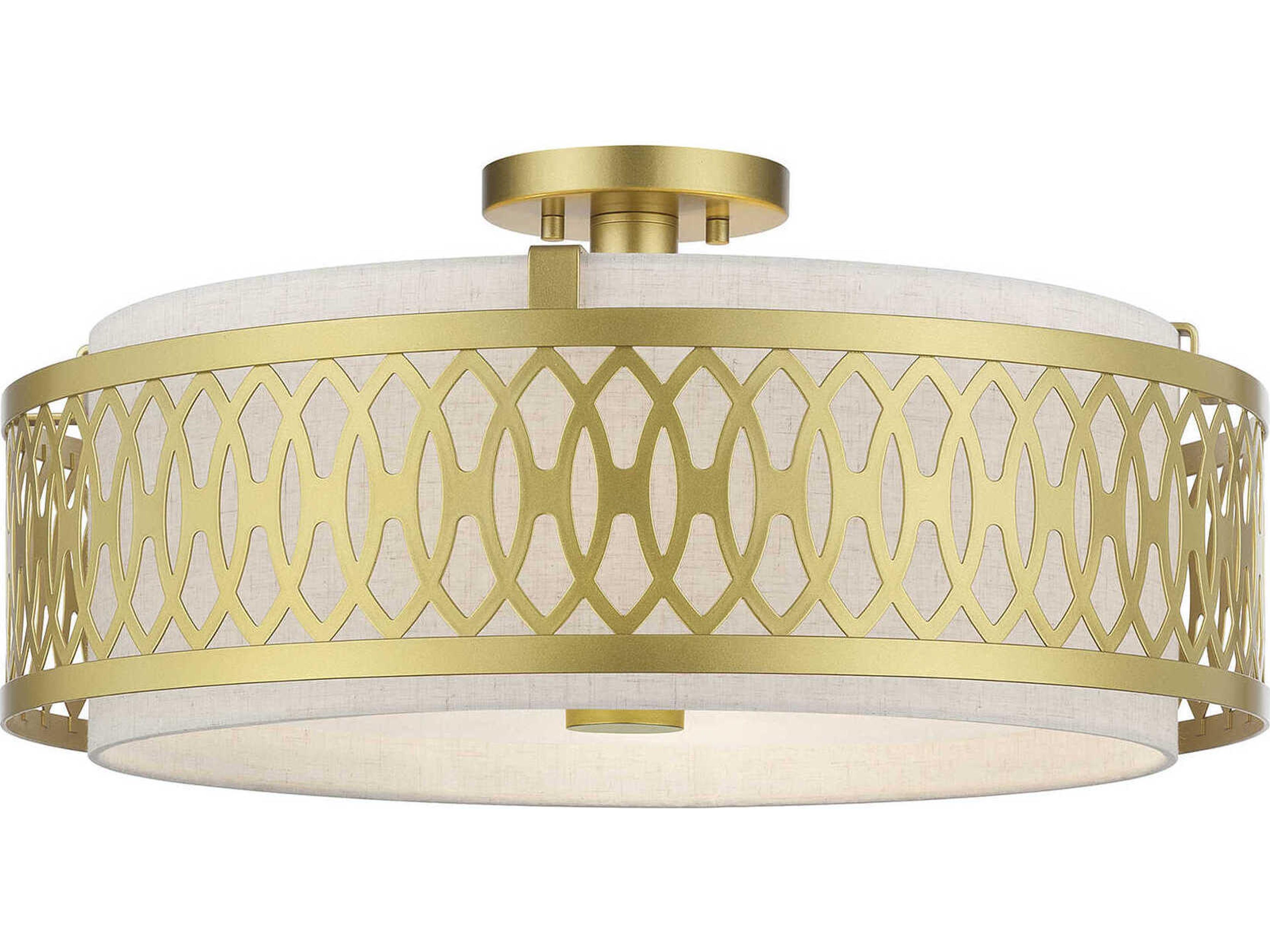 Vistaview 4-Light Soft Gold Semi Flush Mount