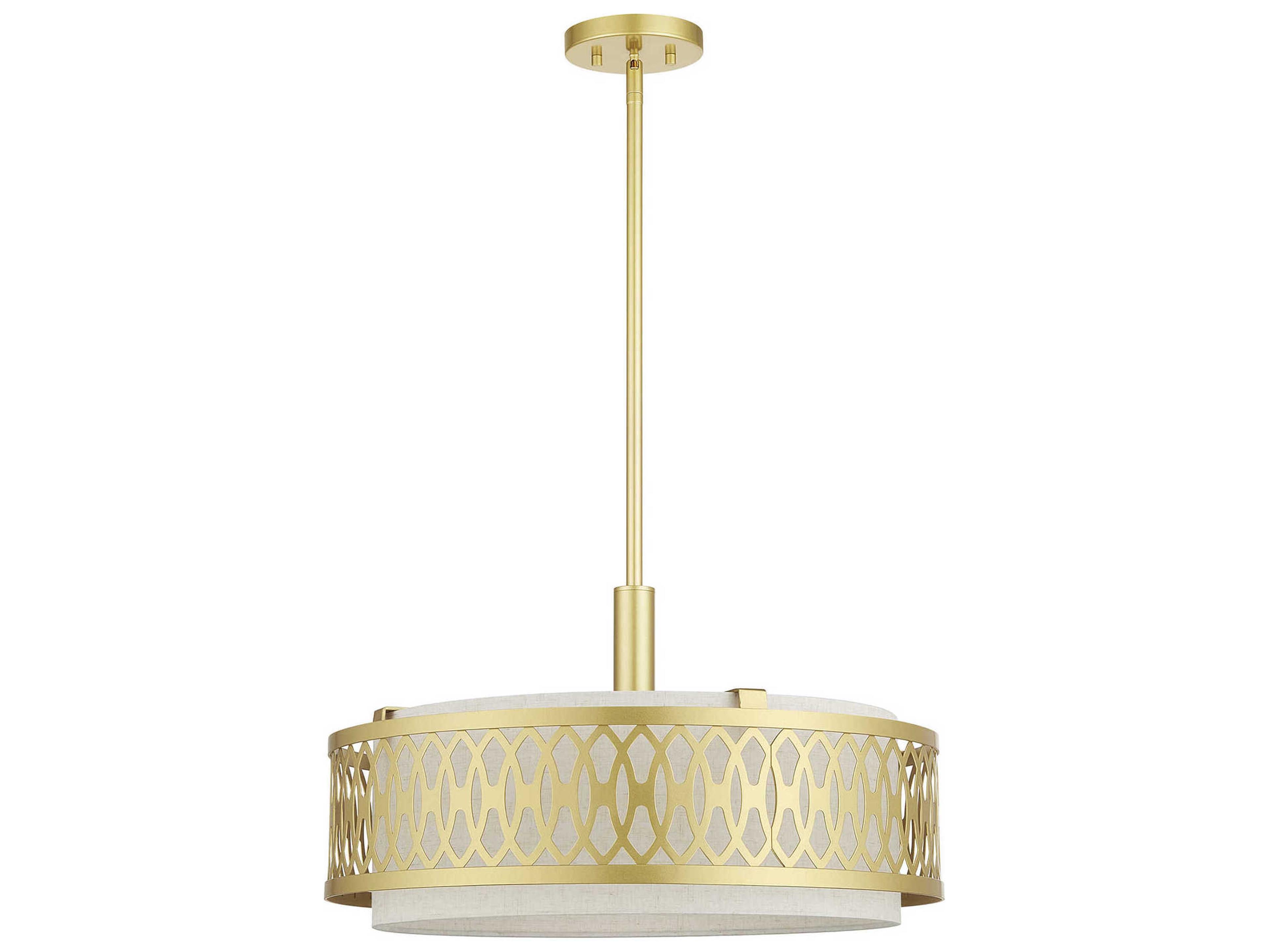 Livex Lighting Vistaview 4-Light Soft Gold Pendant