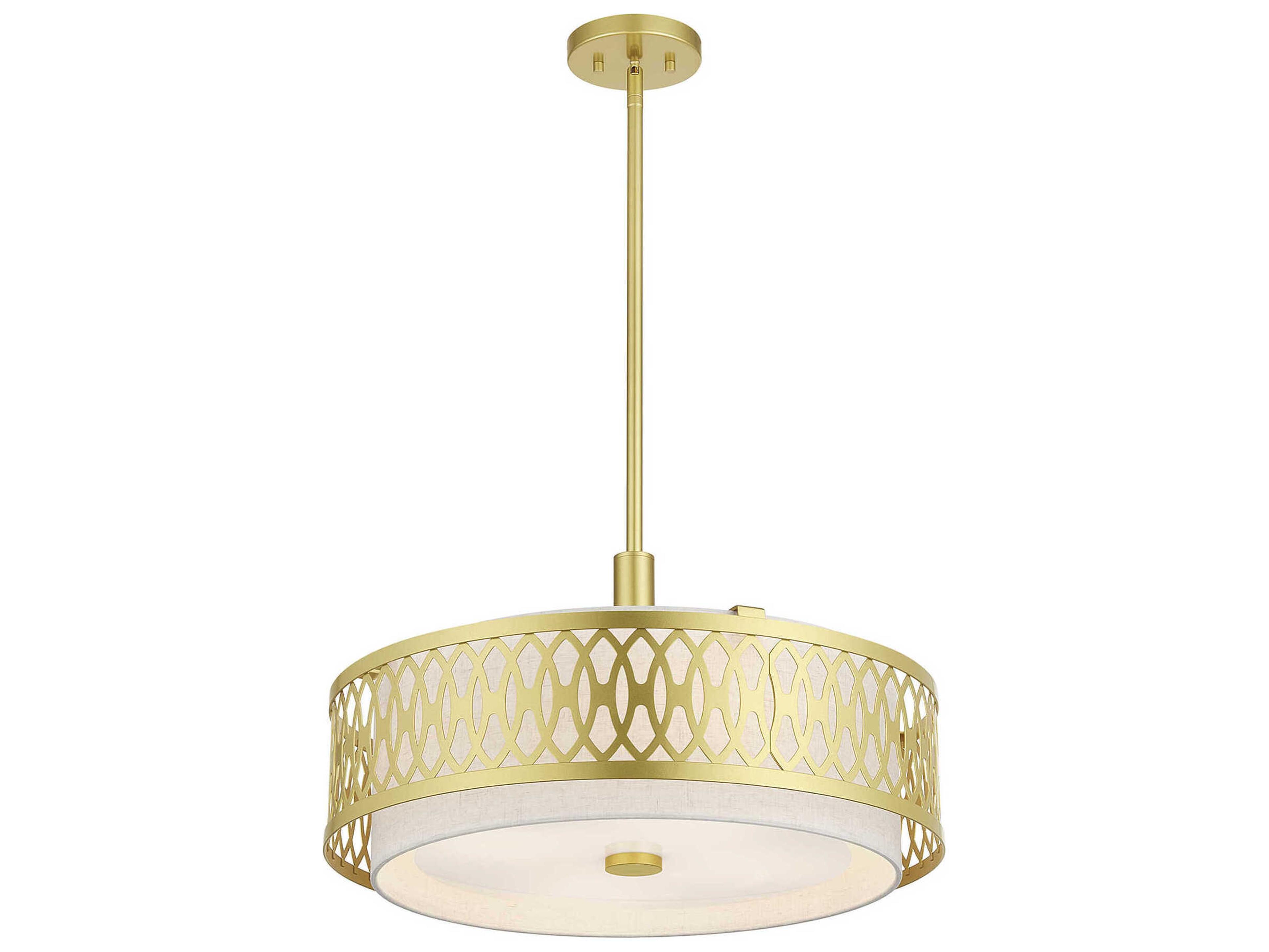 Livex Lighting Vistaview 4-Light Soft Gold Pendant