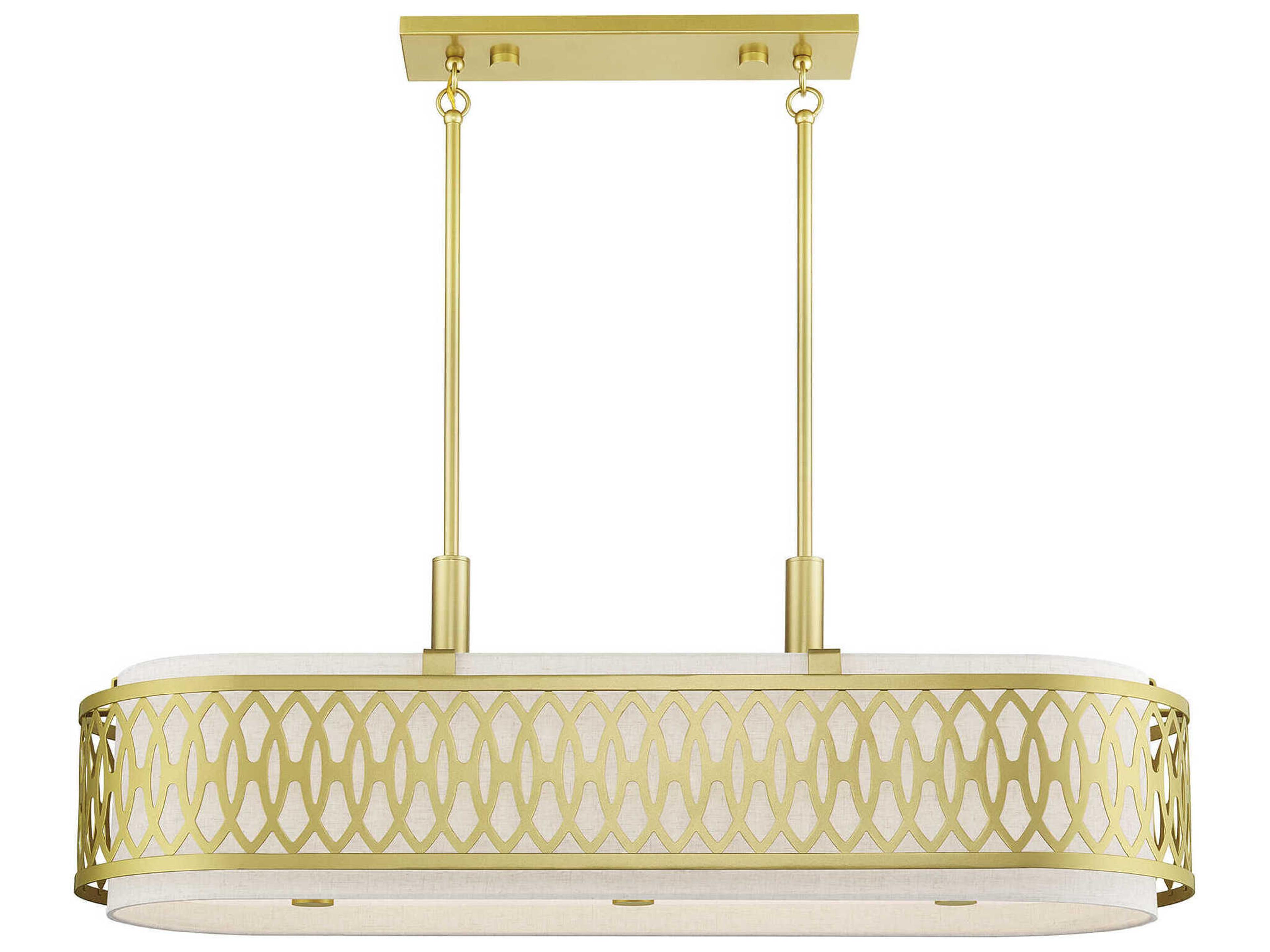 Livex Lighting Vistaview 6-Light Soft Gold Island Pendant