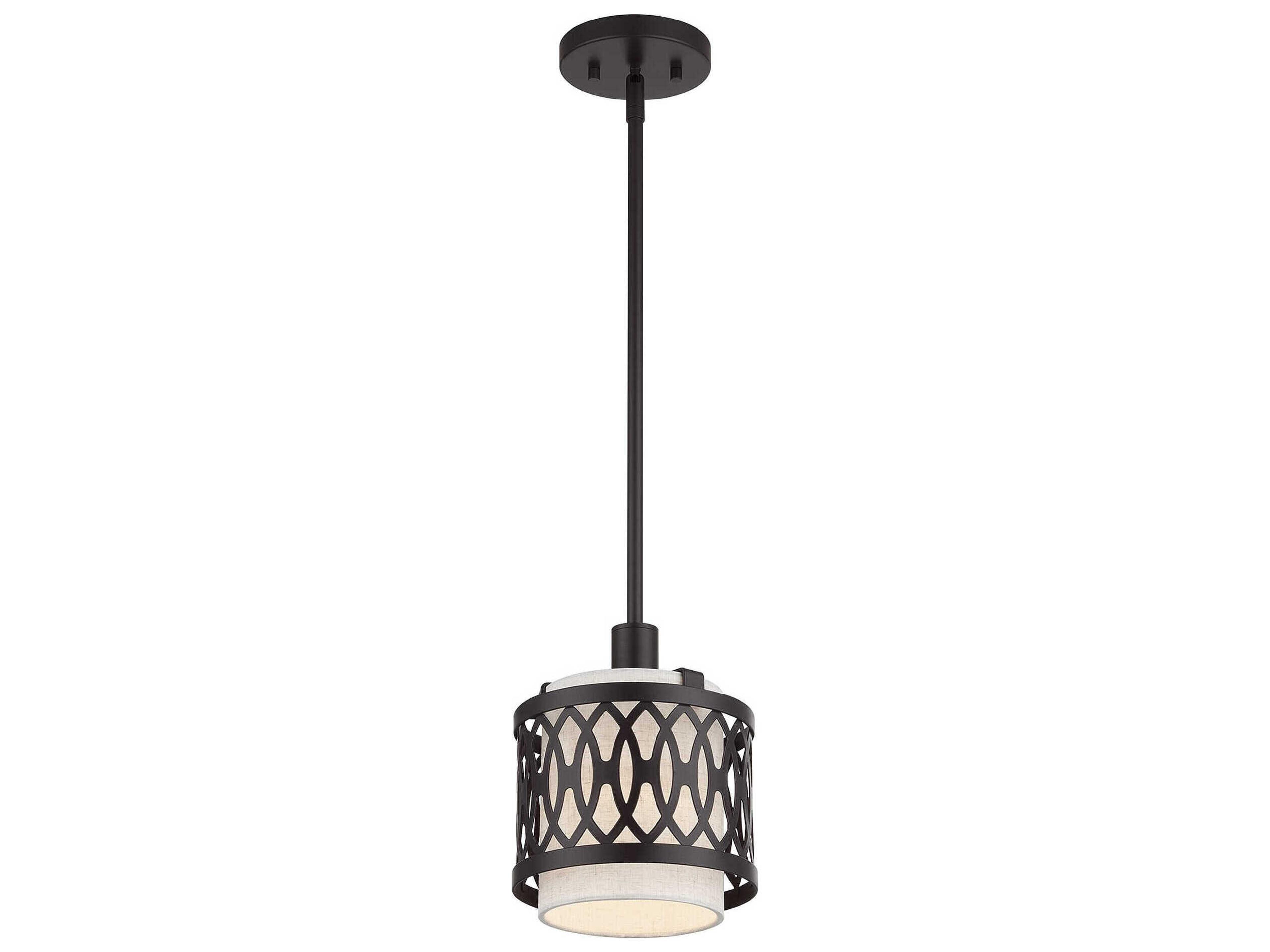 Livex Lighting Vistaview 1-Light English Bronze Mini Pendant