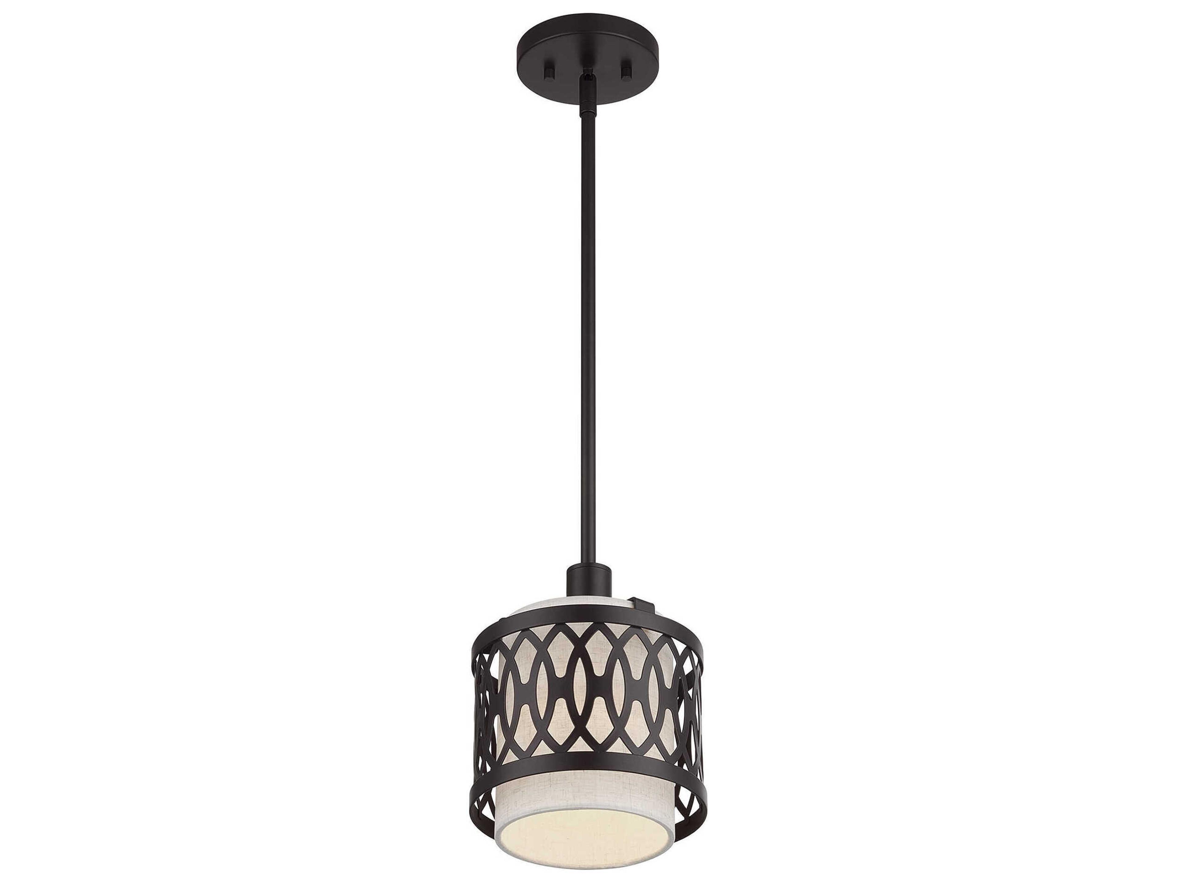 Livex Lighting Vistaview 1-Light English Bronze Mini Pendant
