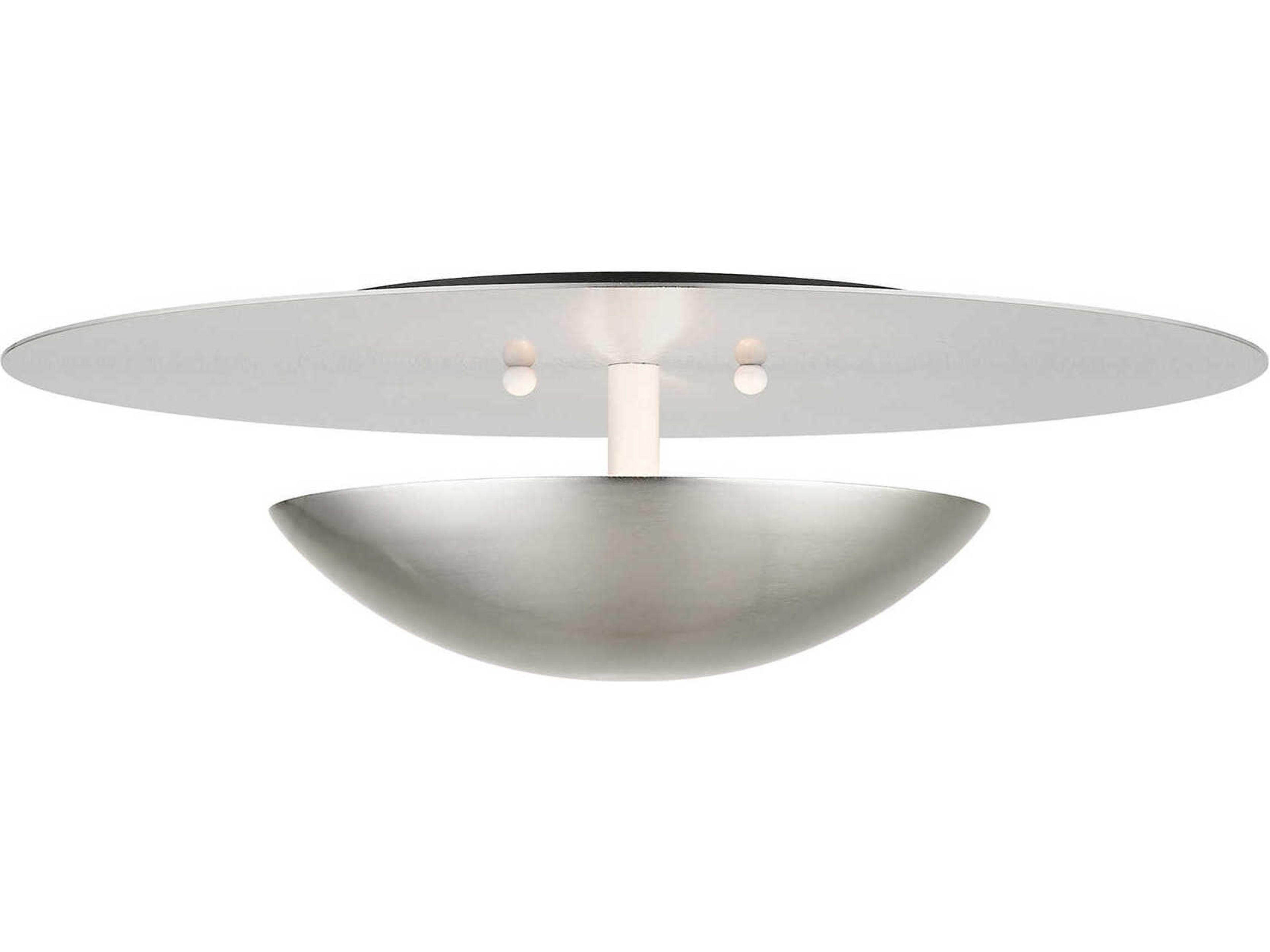 Ventura 2-Light Brushed Nickel Flush Mount