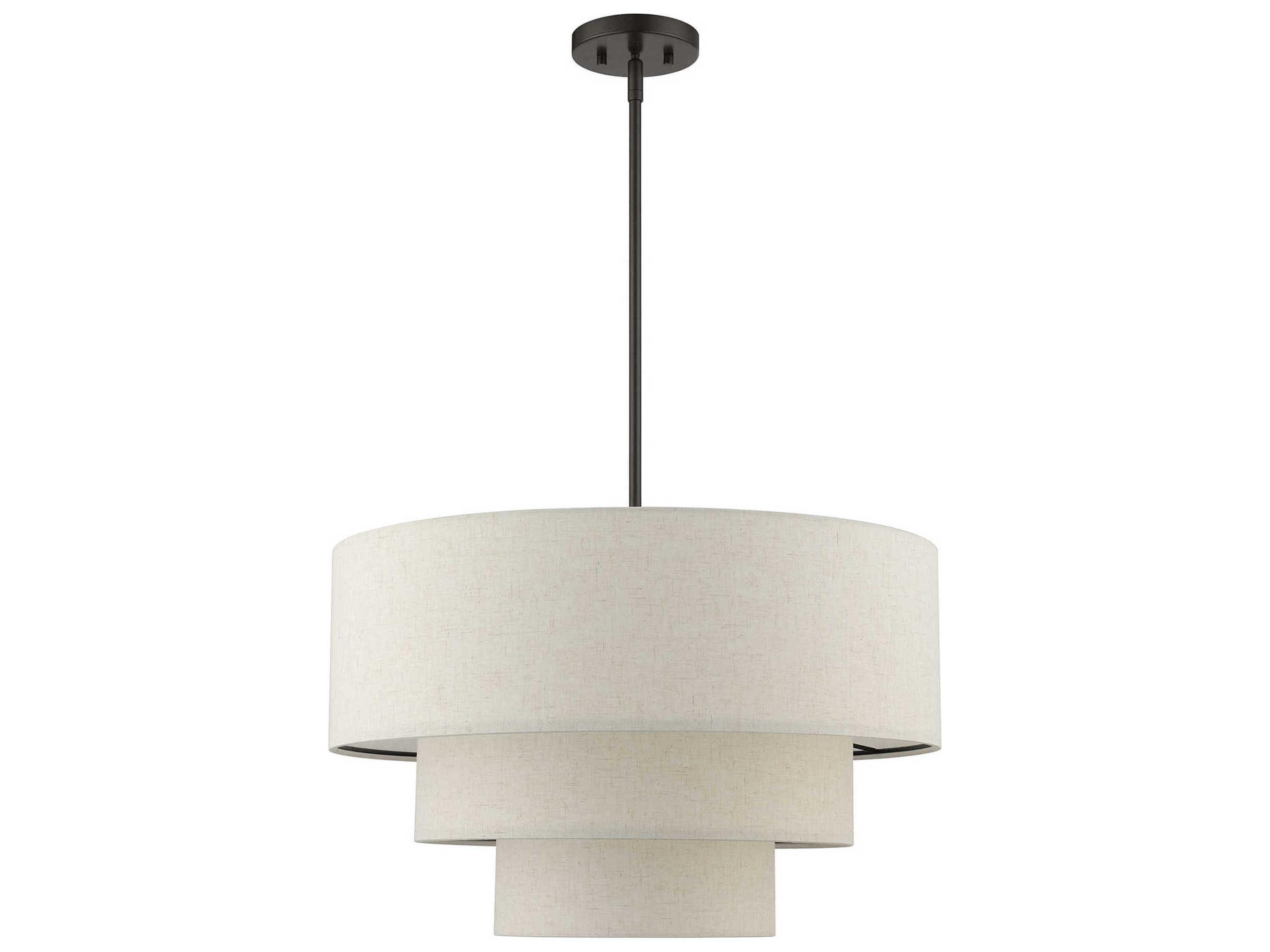 Livex Lighting Gladstone 4-Light English Bronze Tiered Pendant
