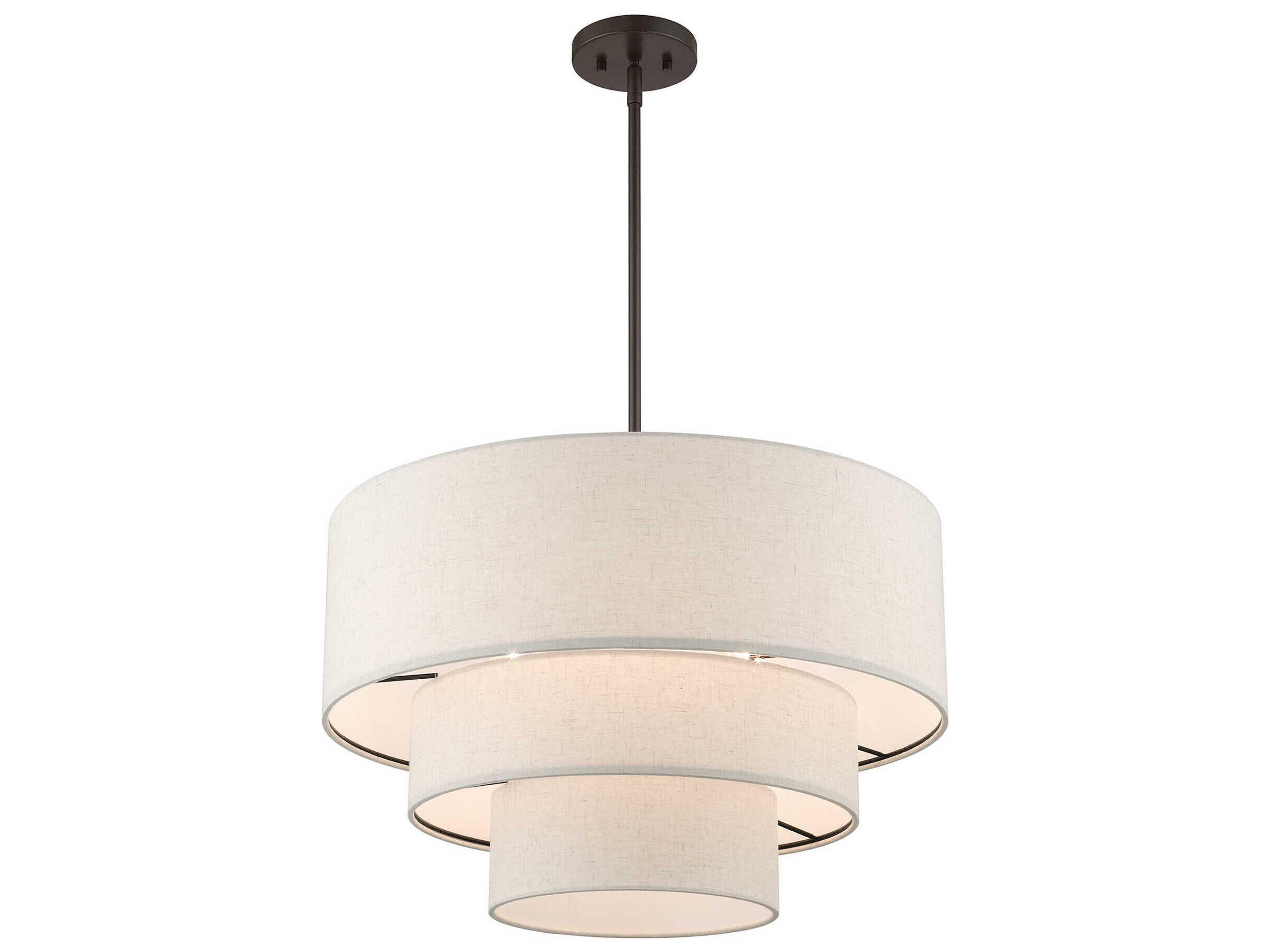 Livex Lighting Gladstone 4-Light English Bronze Tiered Pendant