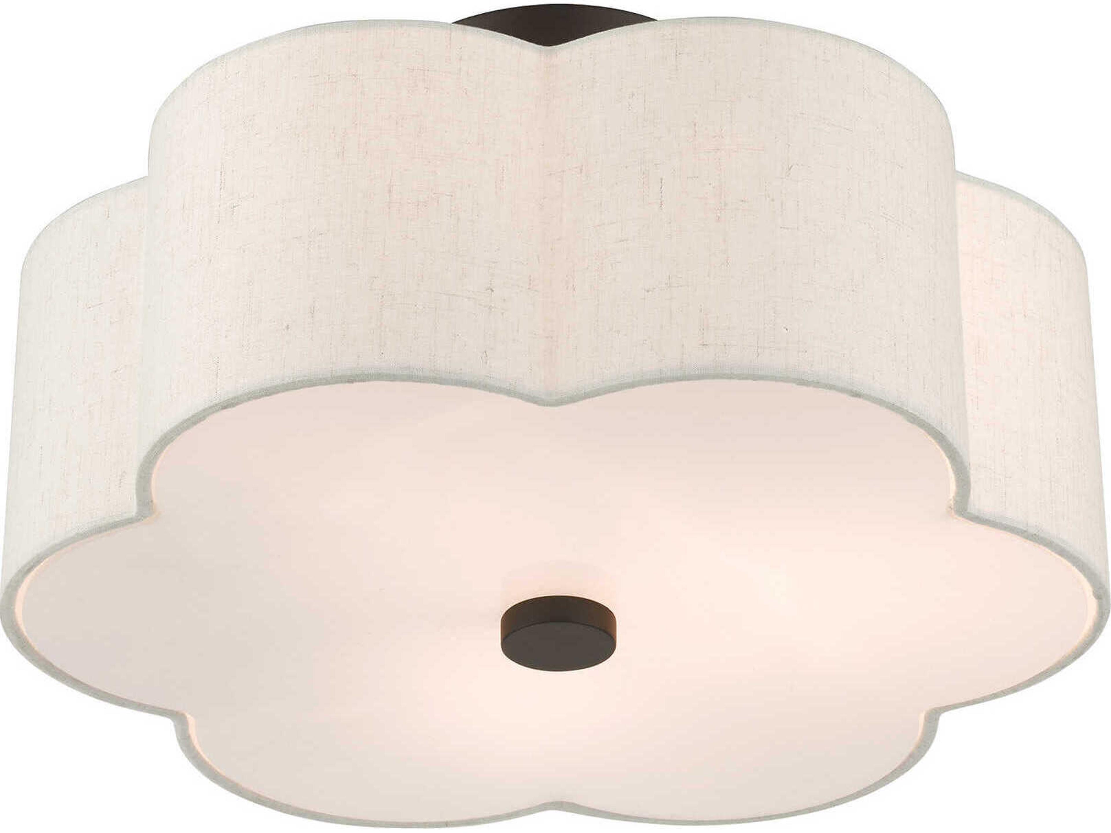 Livex Lighting Solstice 3-Light English Bronze Semi Flush Mount