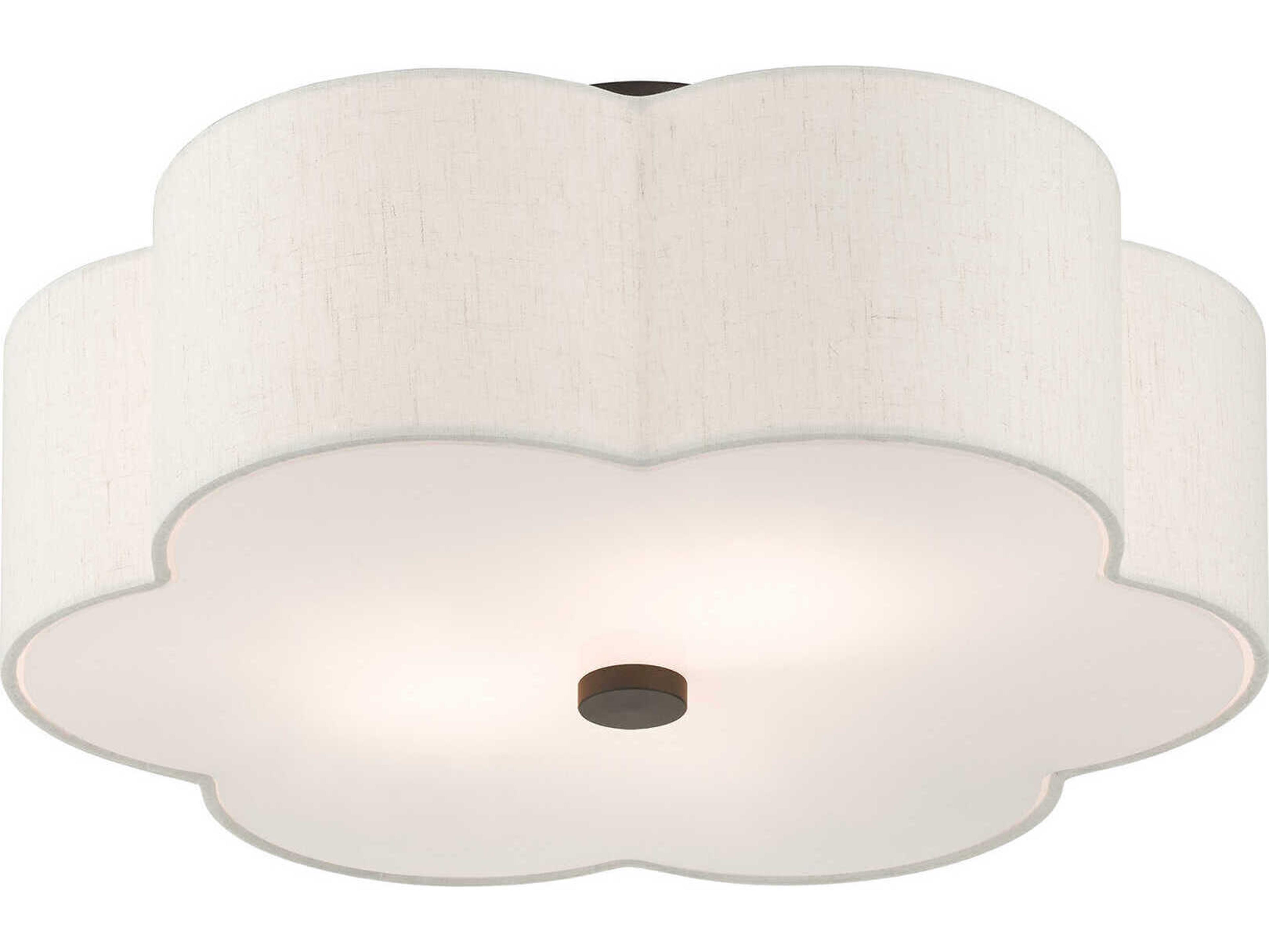 Livex Lighting Solstice 3-Light English Bronze Semi Flush Mount