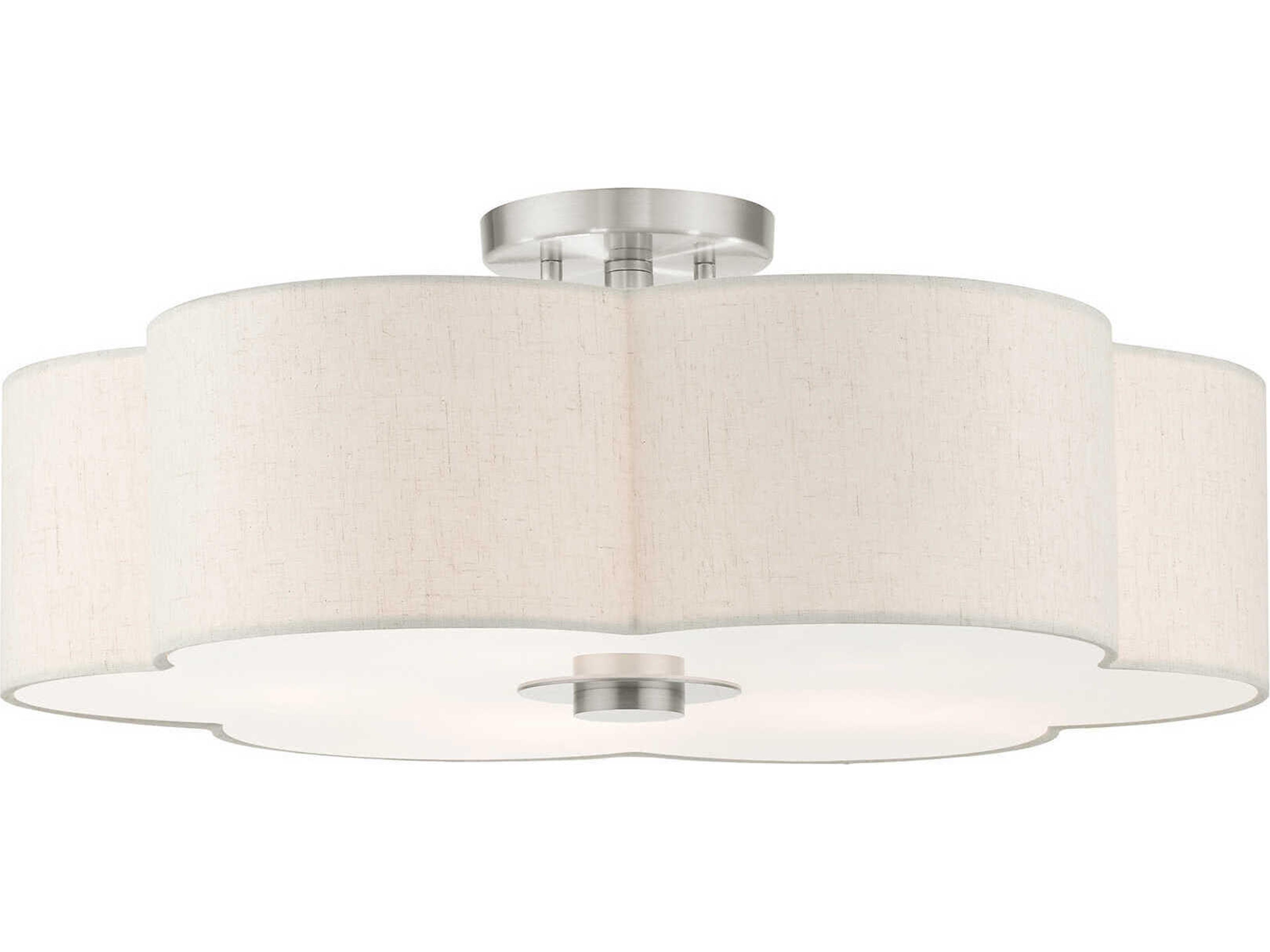 Solstice 5-Light Brushed Nickel Semi Flush Mount