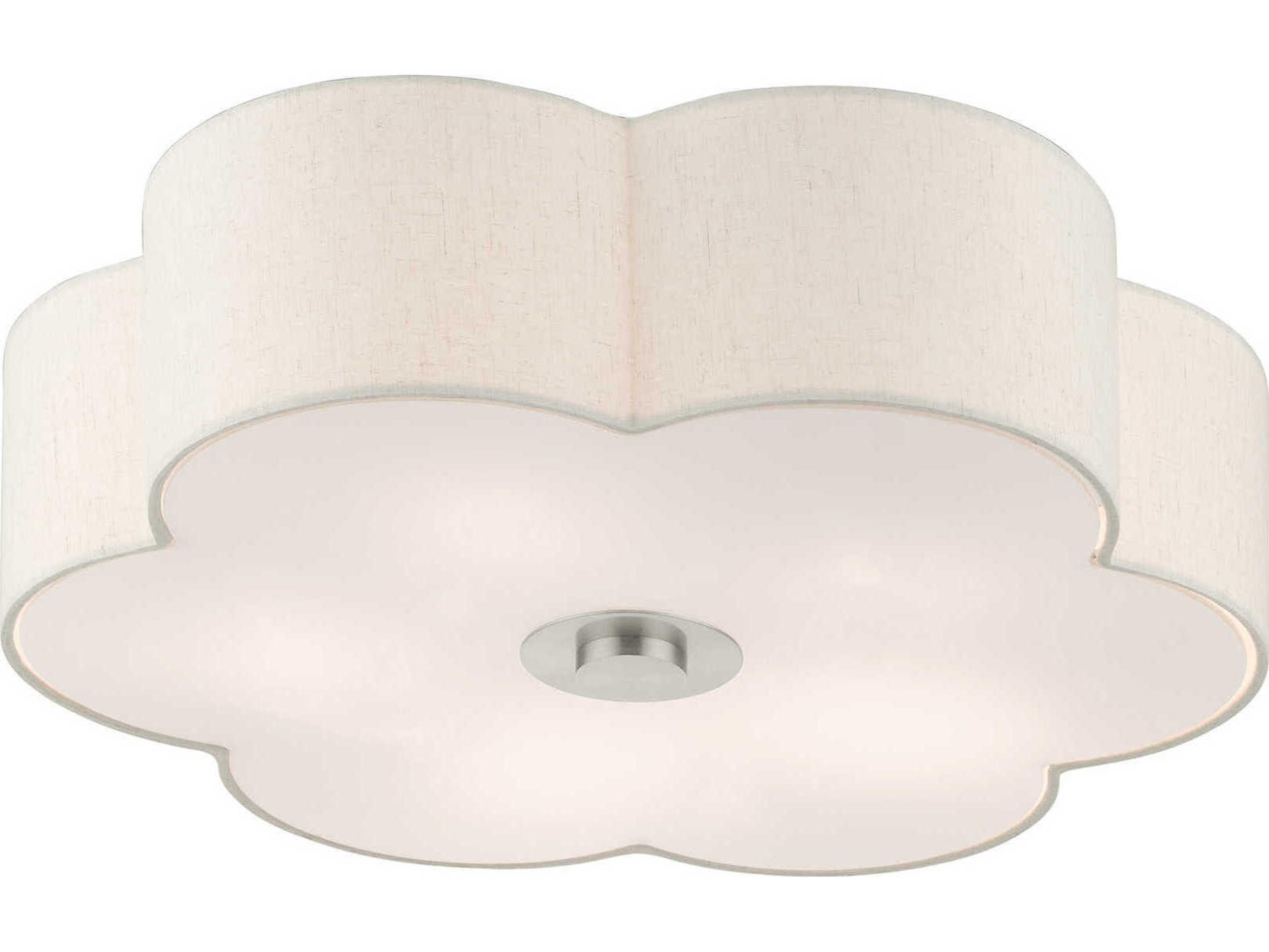 Livex Lighting Solstice 5-Light Brushed Nickel Semi Flush Mount