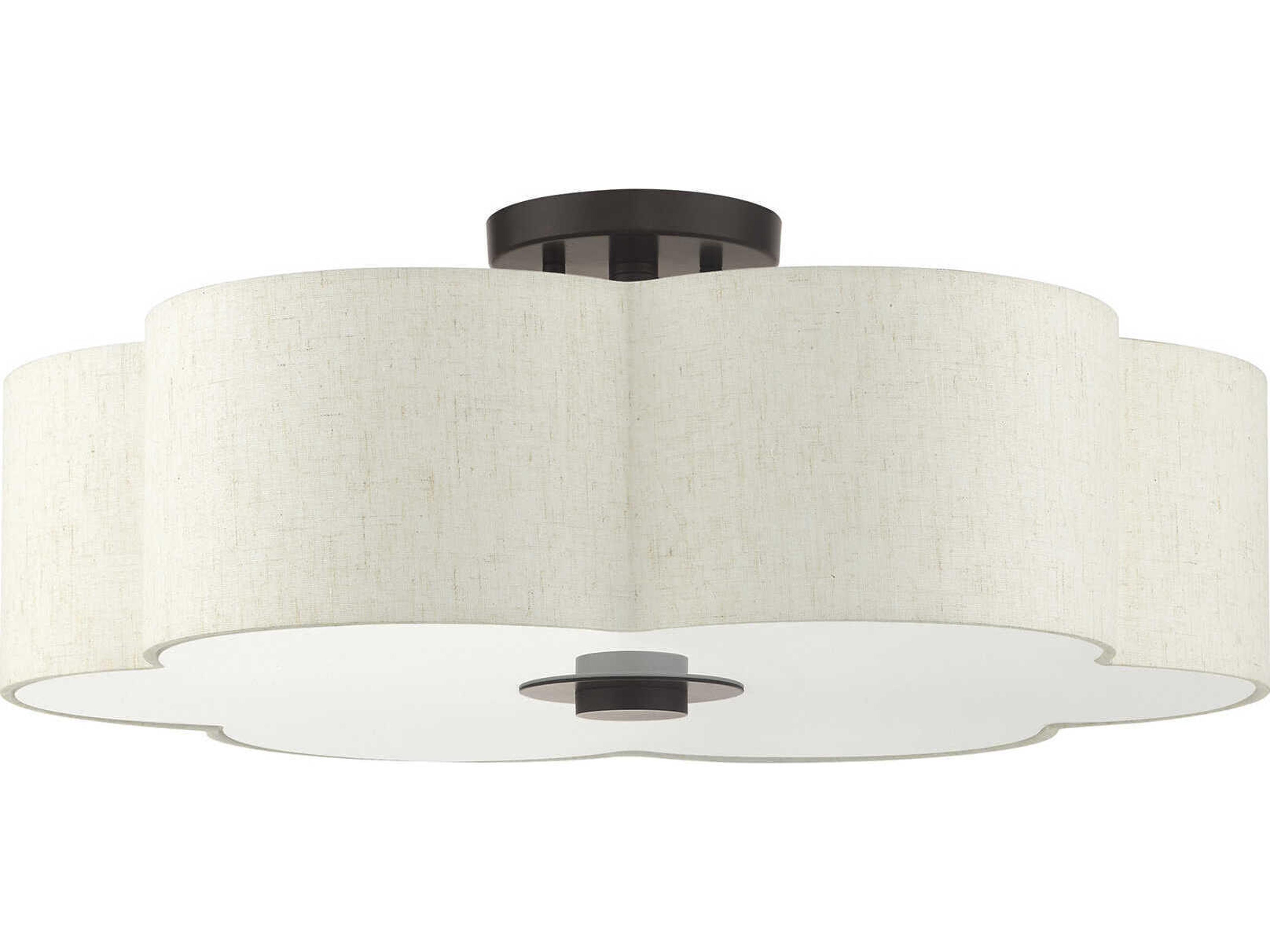 Livex Lighting Solstice 5-Light English Bronze Semi Flush Mount