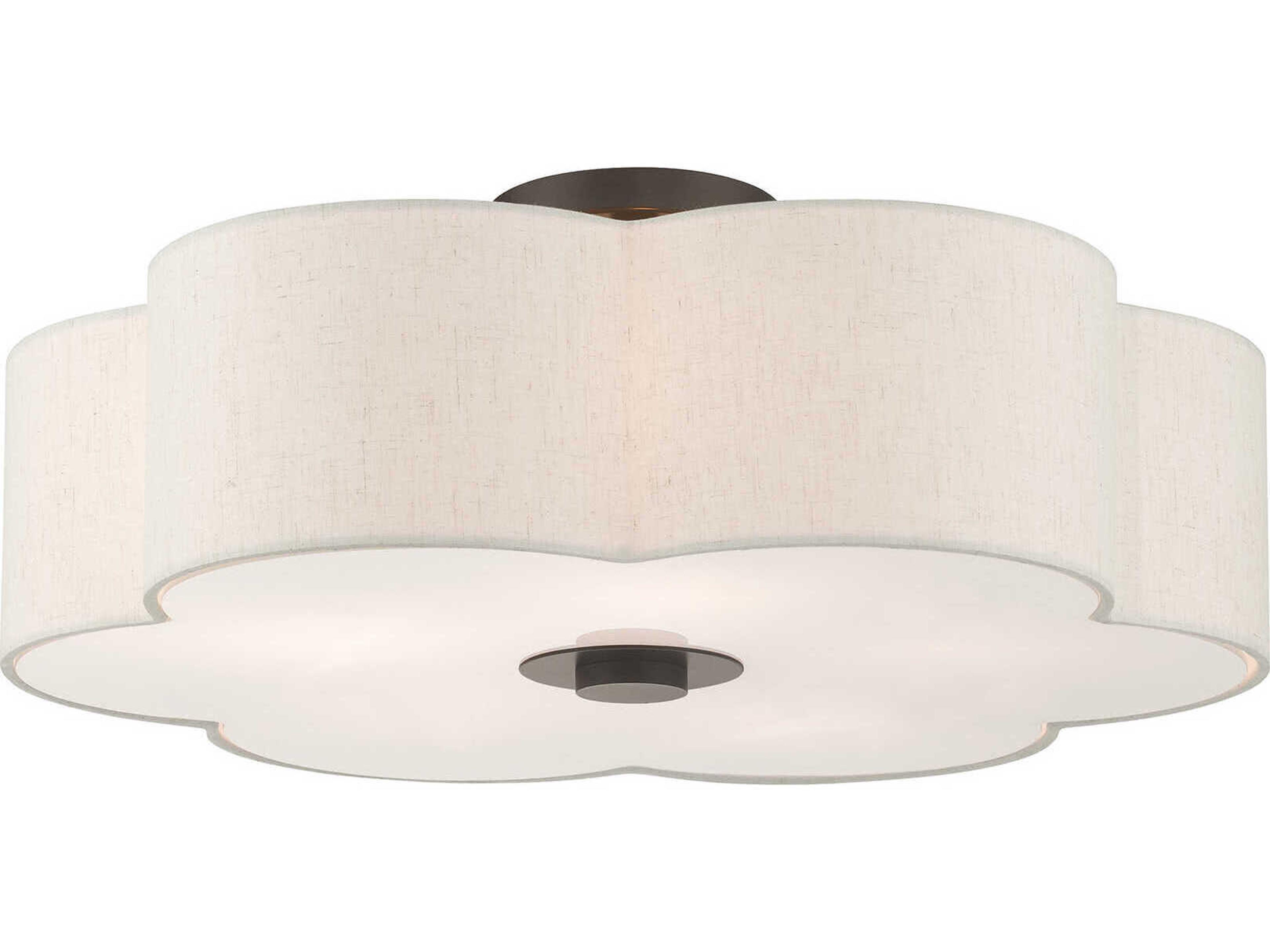 Livex Lighting Solstice 5-Light English Bronze Semi Flush Mount