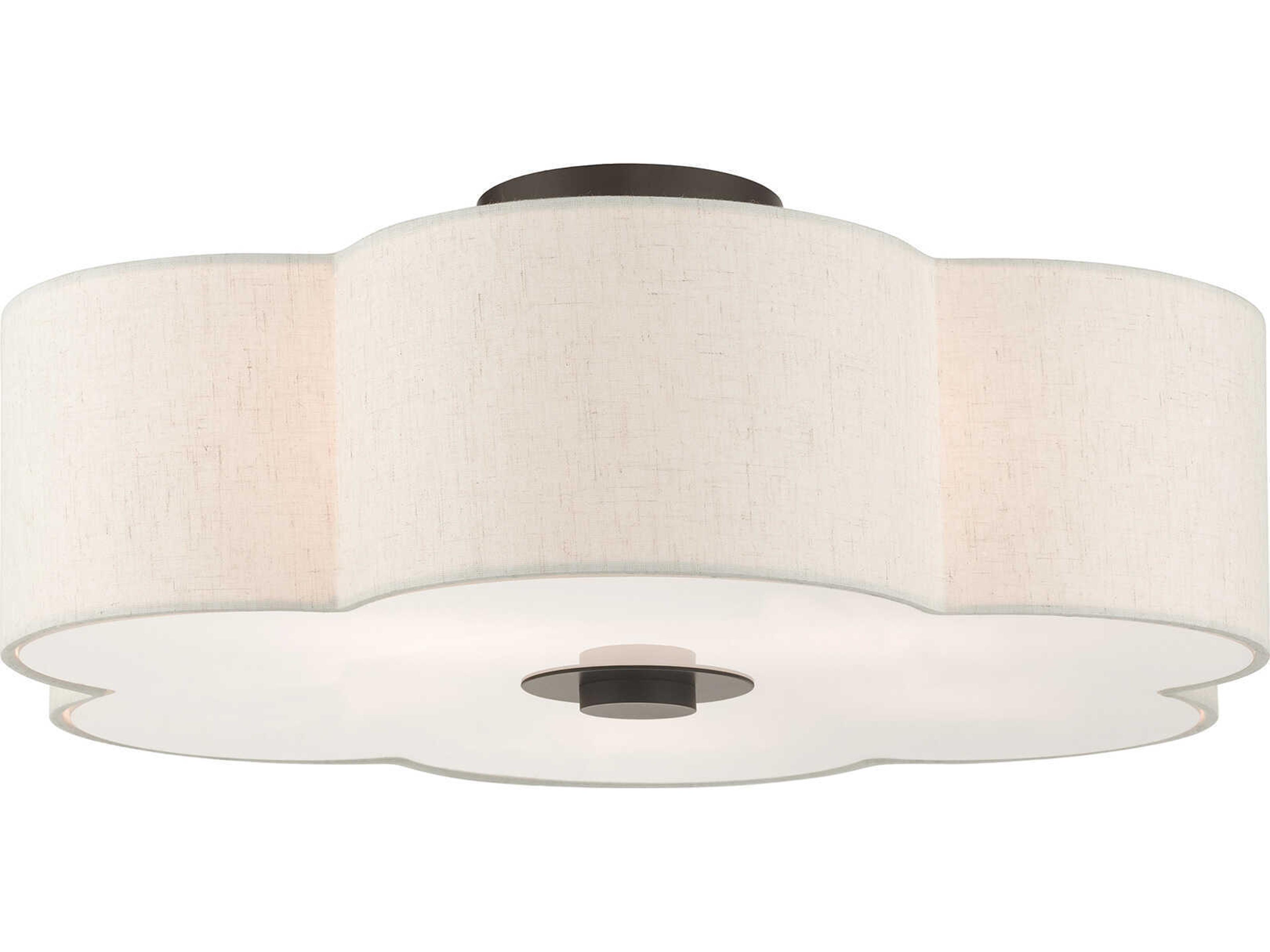 Livex Lighting Solstice 5-Light English Bronze Semi Flush Mount