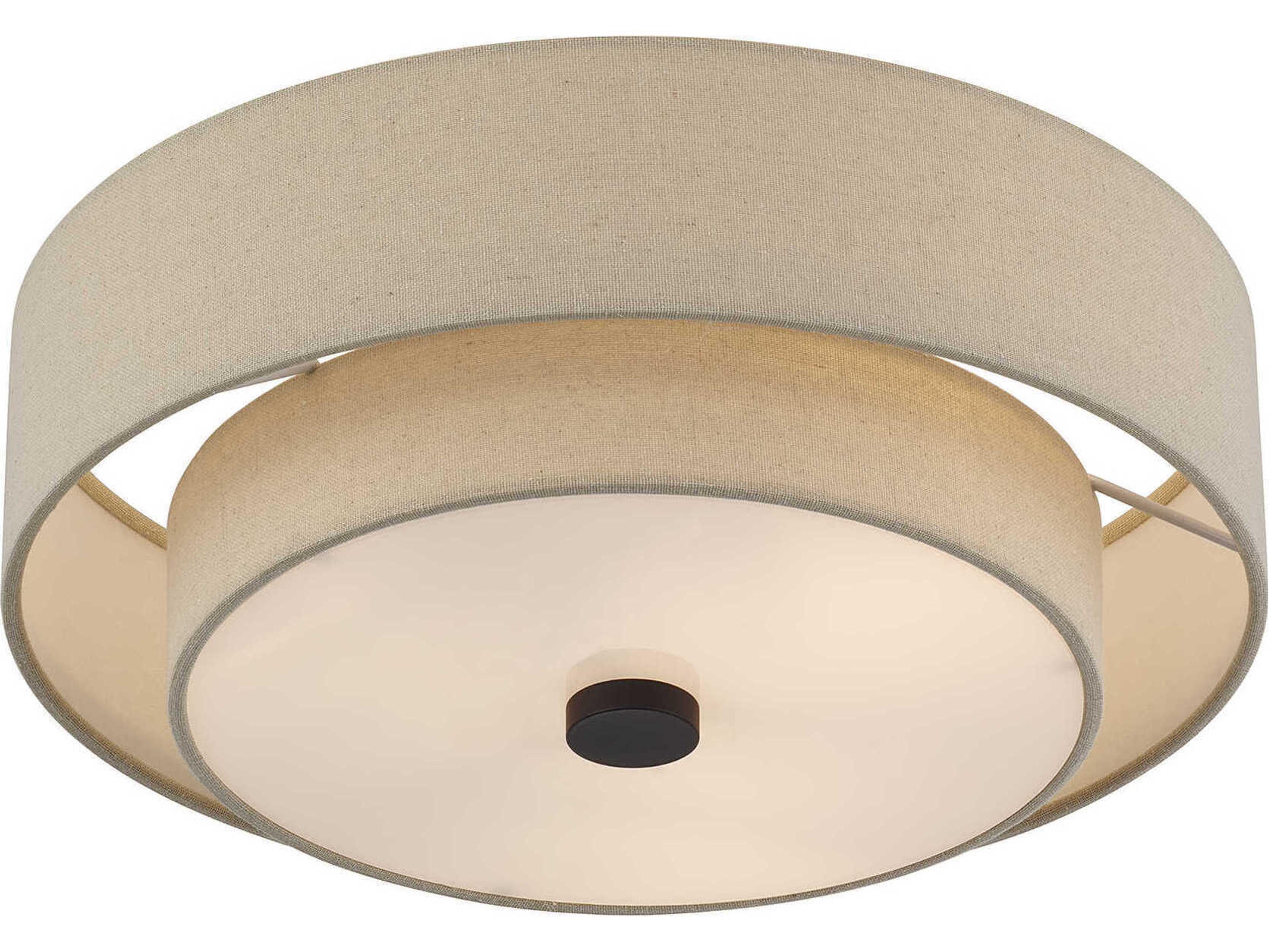 Livex Lighting Bellingham 3-Light Bronze Linear Semi Flush Mount