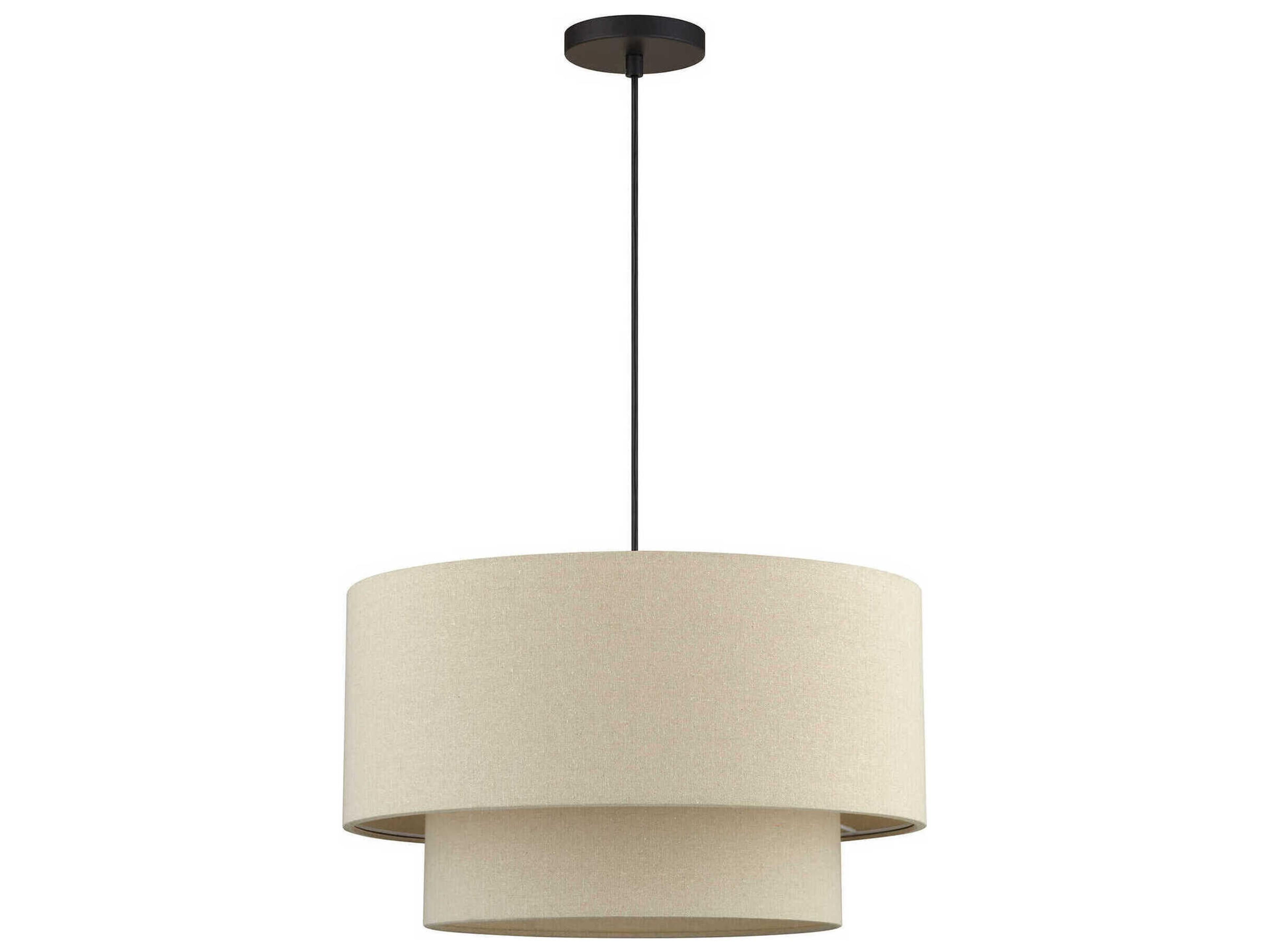 Livex Lighting Bellingham 3-Light Bronze Drum Pendant