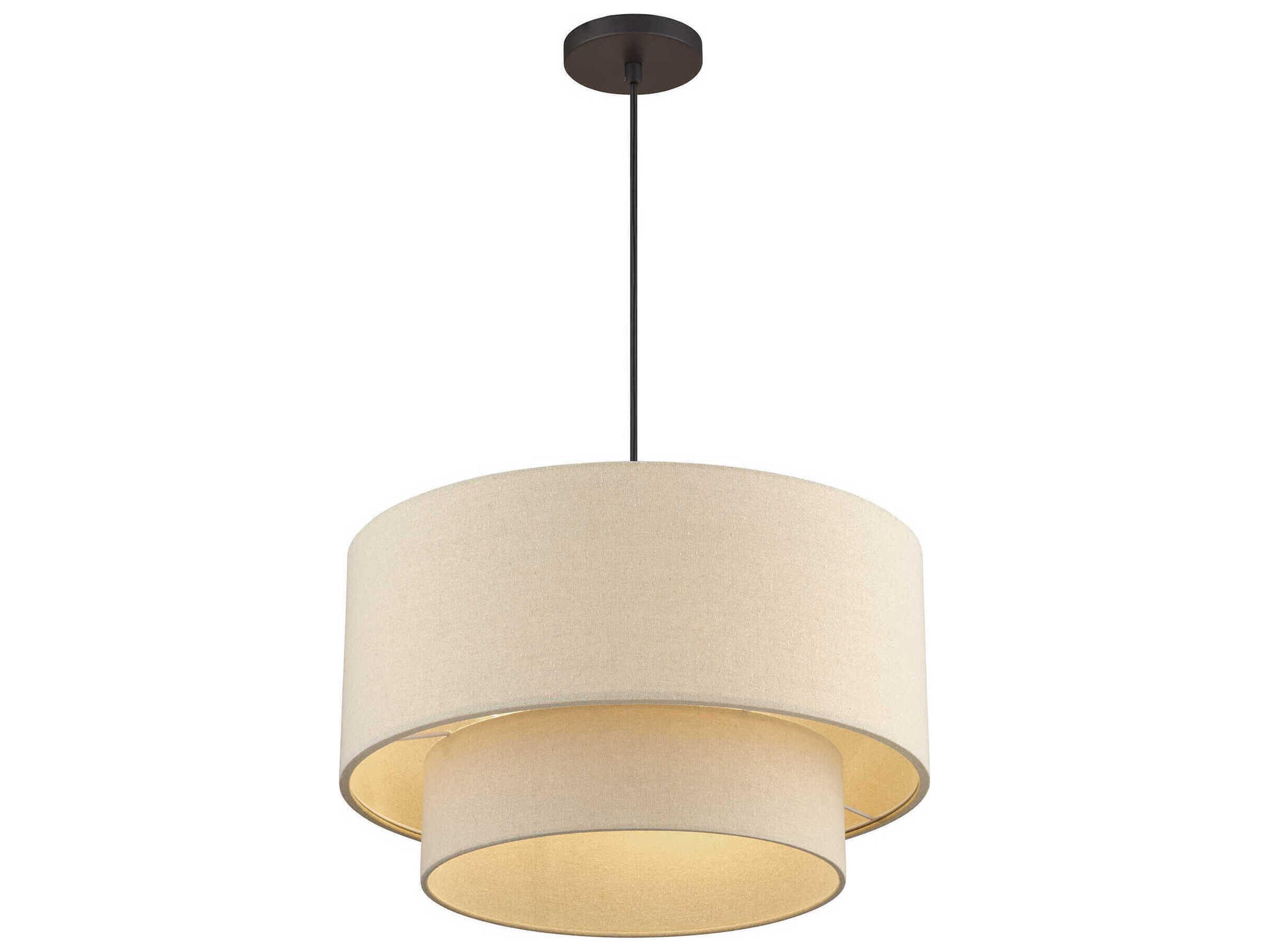 Livex Lighting Bellingham 3-Light Bronze Drum Pendant