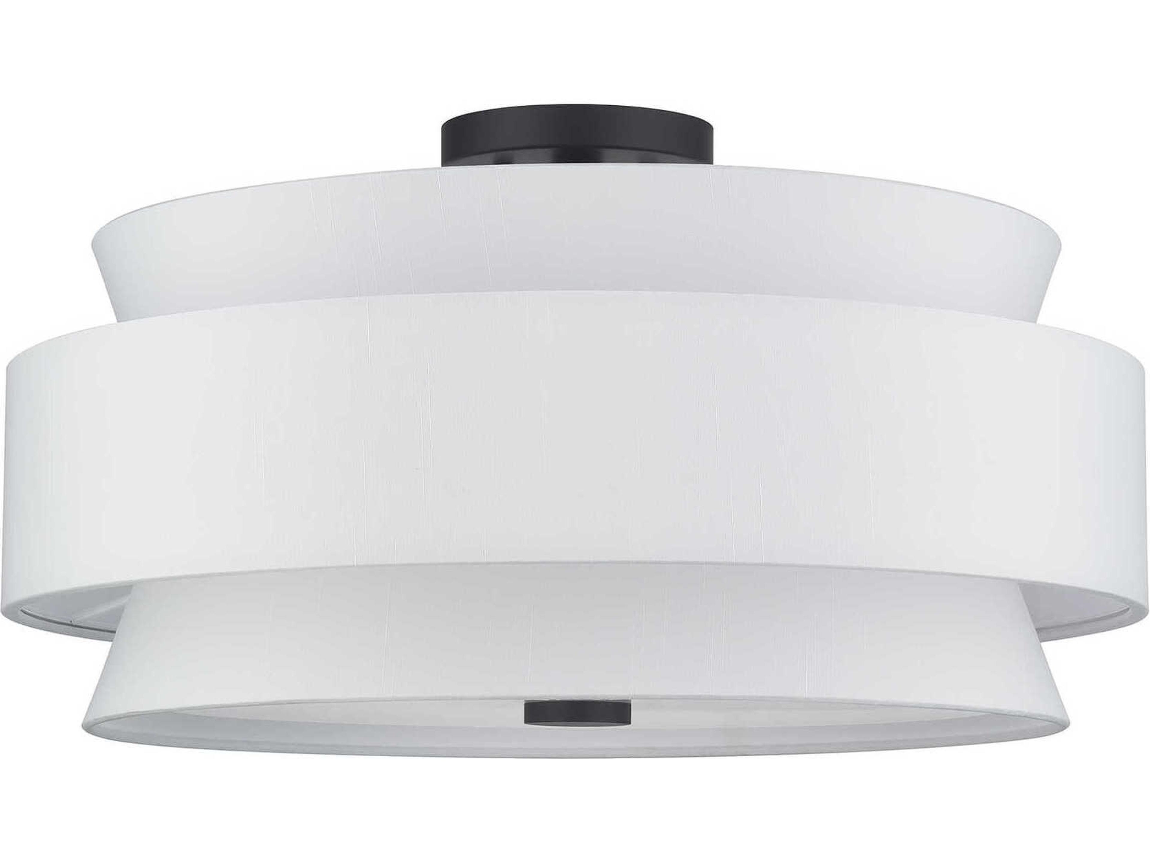 Livex Lighting Fontana 5-Light Bronze Drum Semi Flush Mount