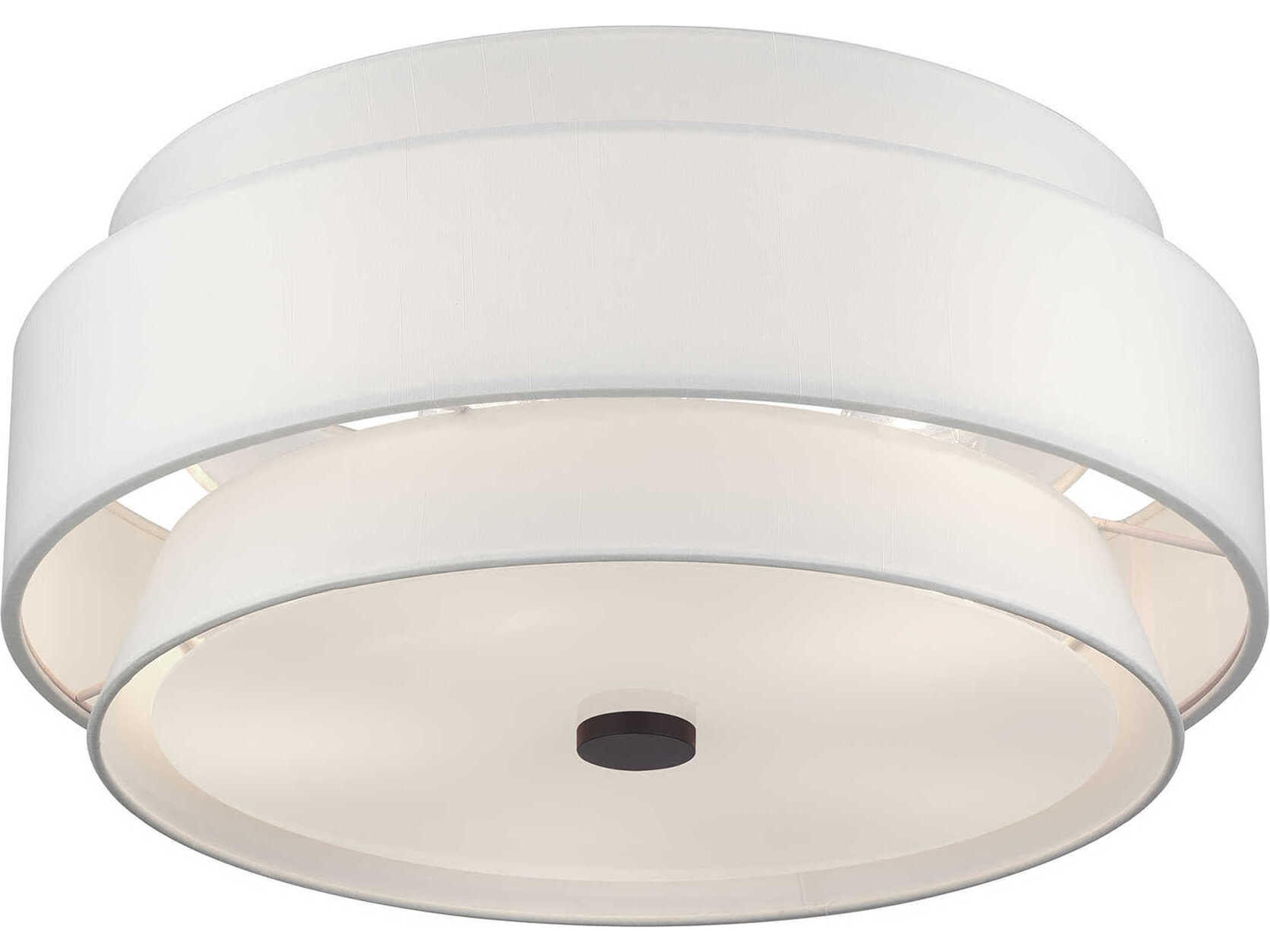 Livex Lighting Fontana 5-Light Bronze Drum Semi Flush Mount