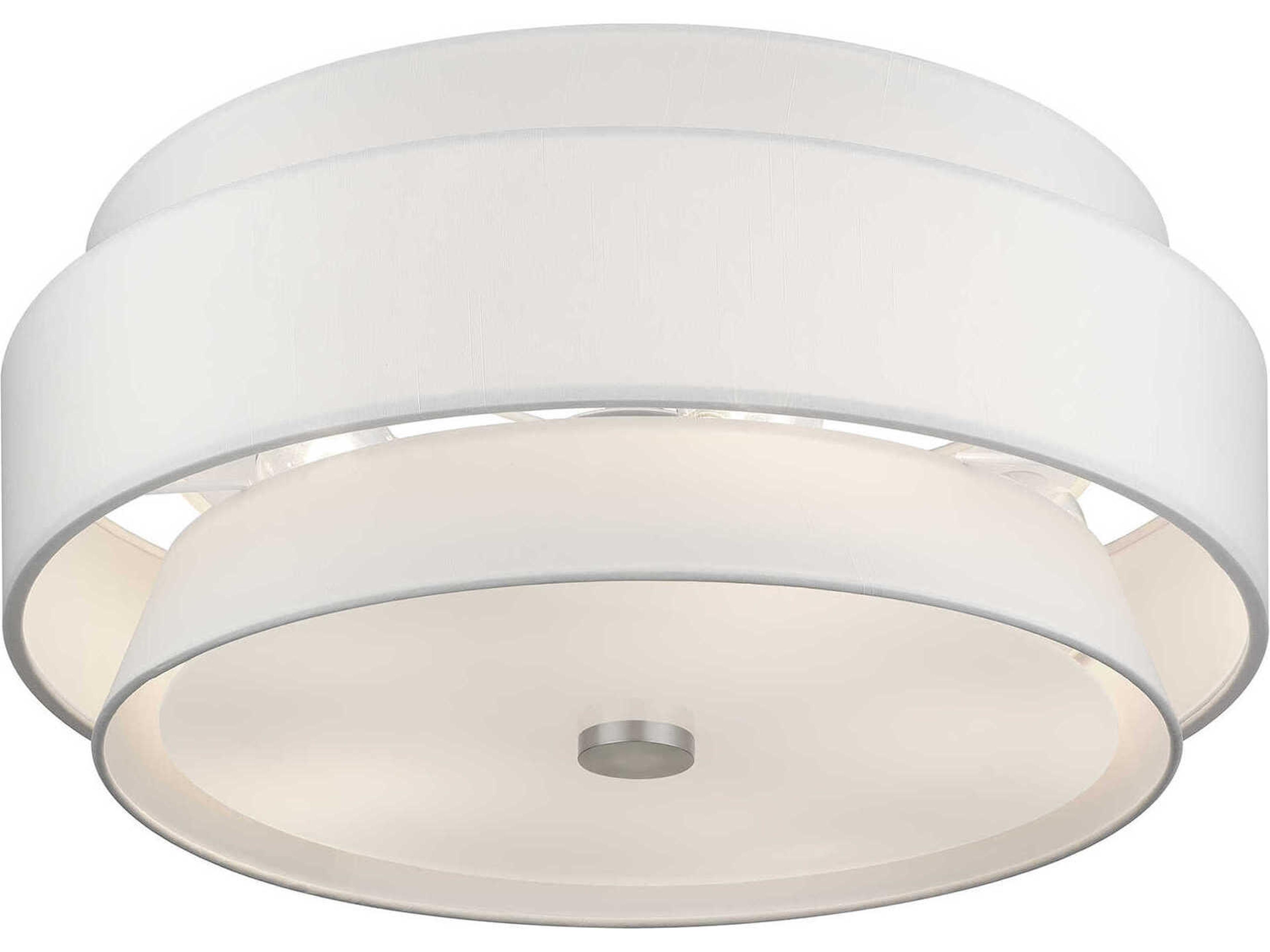 Livex Lighting Fontana 5-Light Brushed Nickel Drum Semi Flush Mount