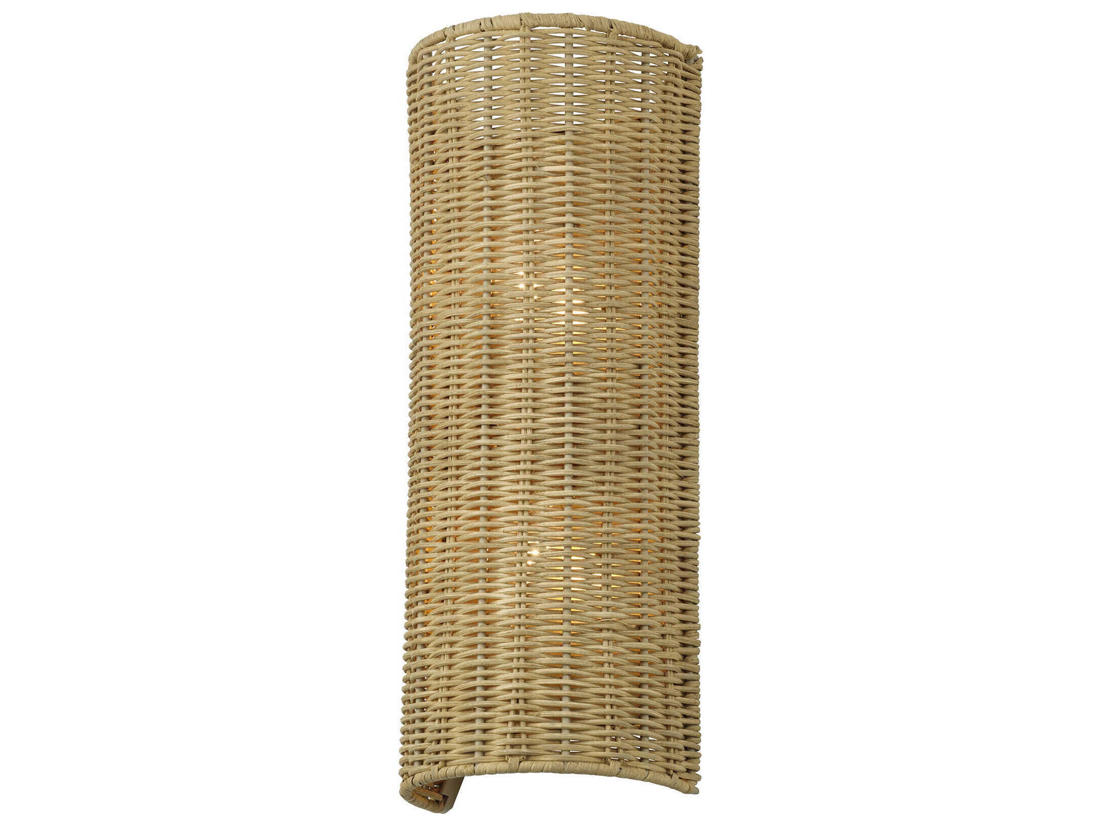 Weavington 2-Light Antique Gold Leaf Wall Sconce