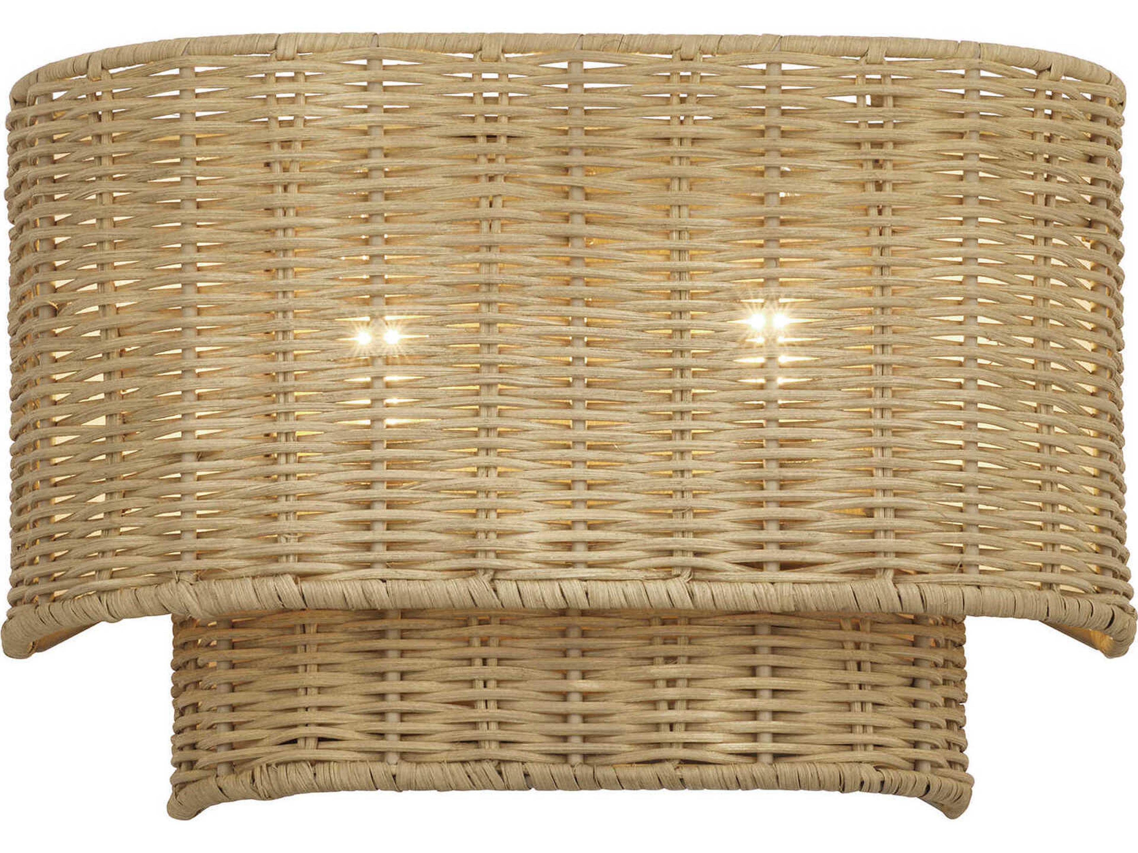 Livex Lighting Weavington 2-Light Antique Gold Leaf Wall Sconce