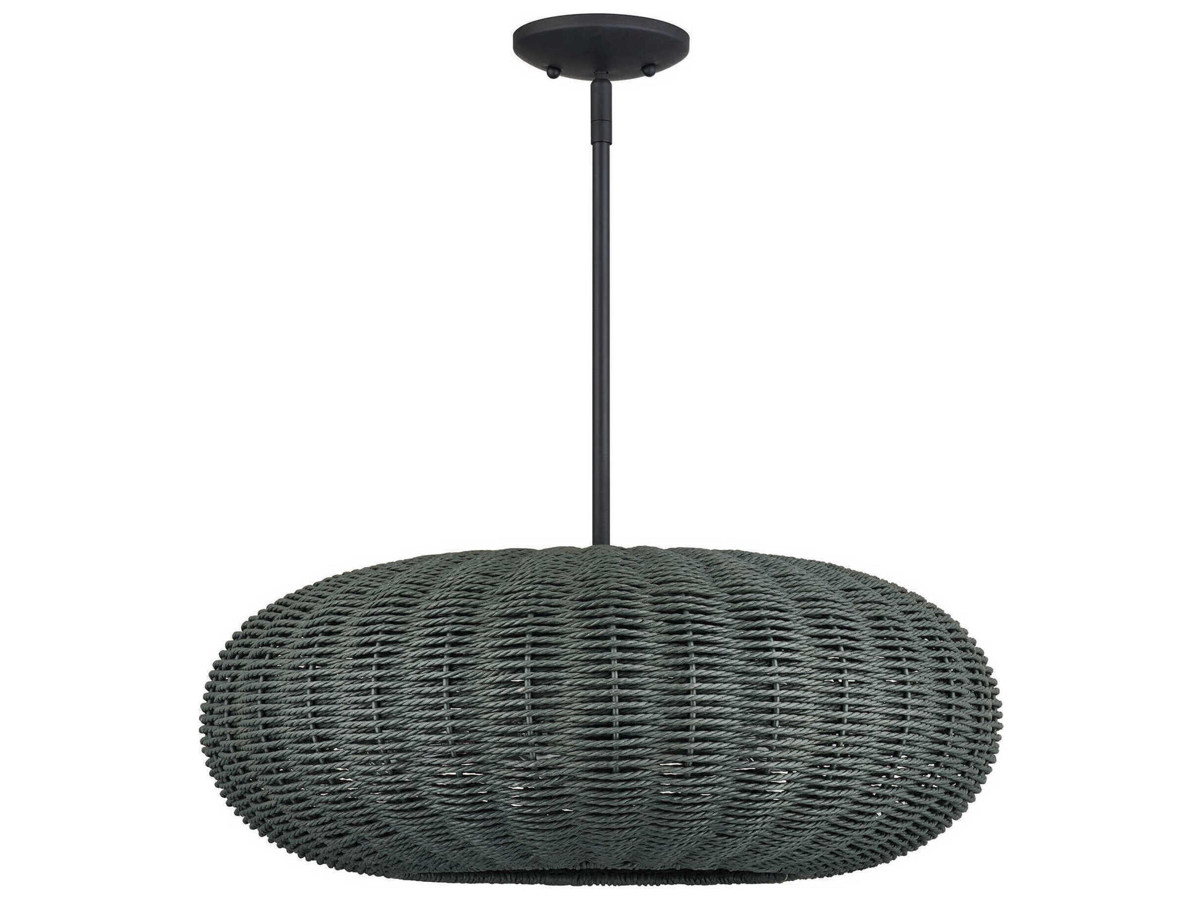 Deluna 5-Light Black Globe Pendant