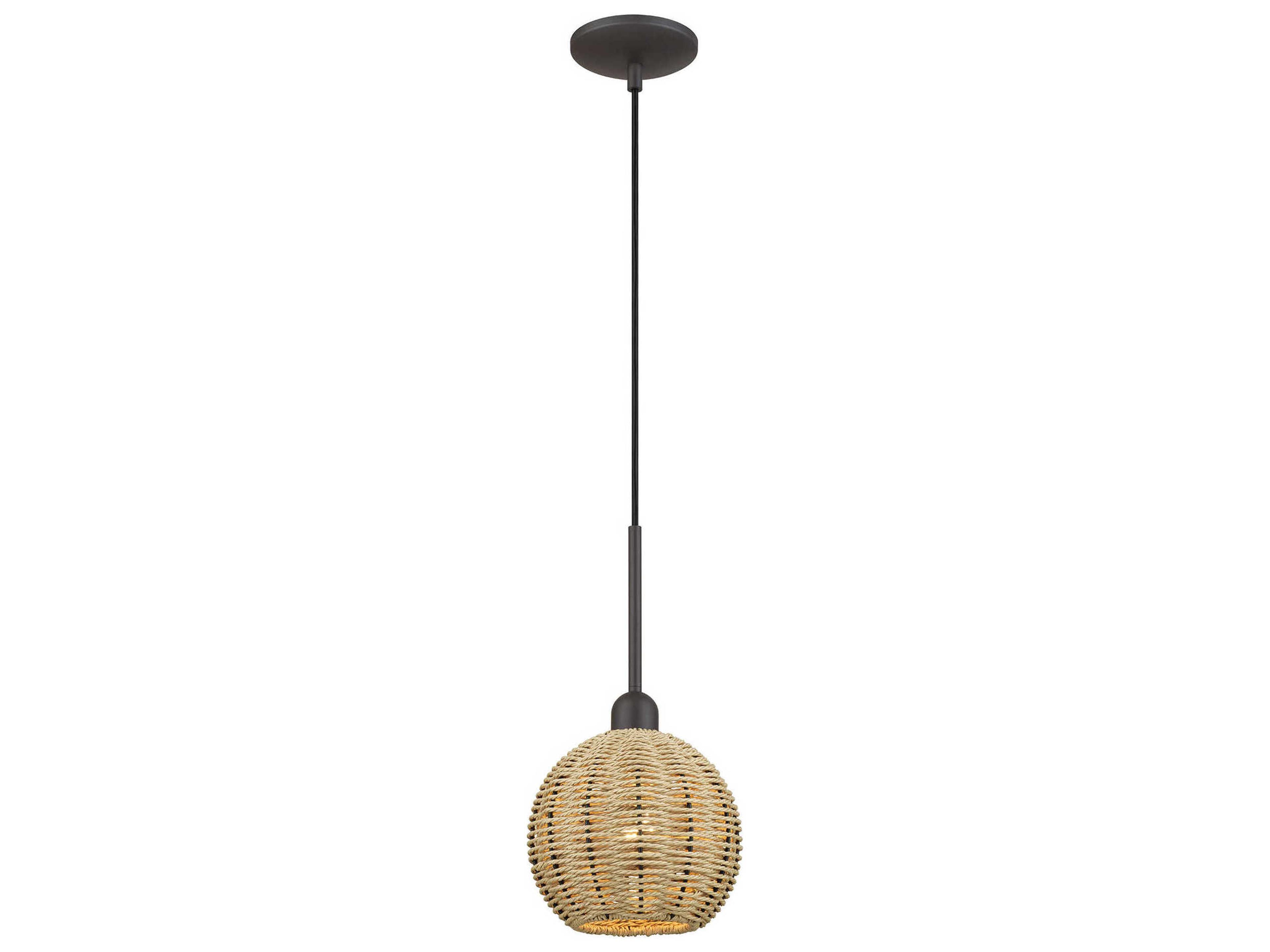 Livex Lighting Summervine 1-Light Bronze Linear Mini Pendant