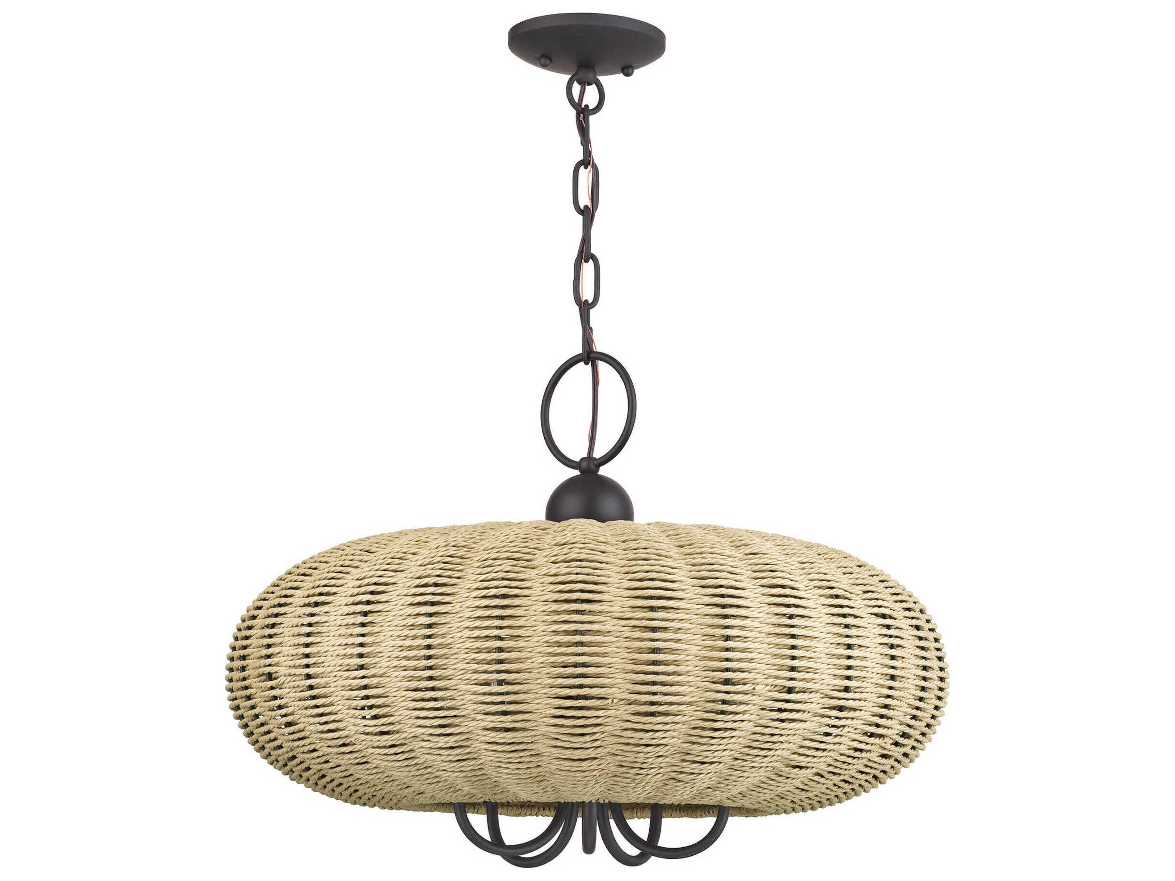 Summervine 5-Light Bronze Linear Pendant
