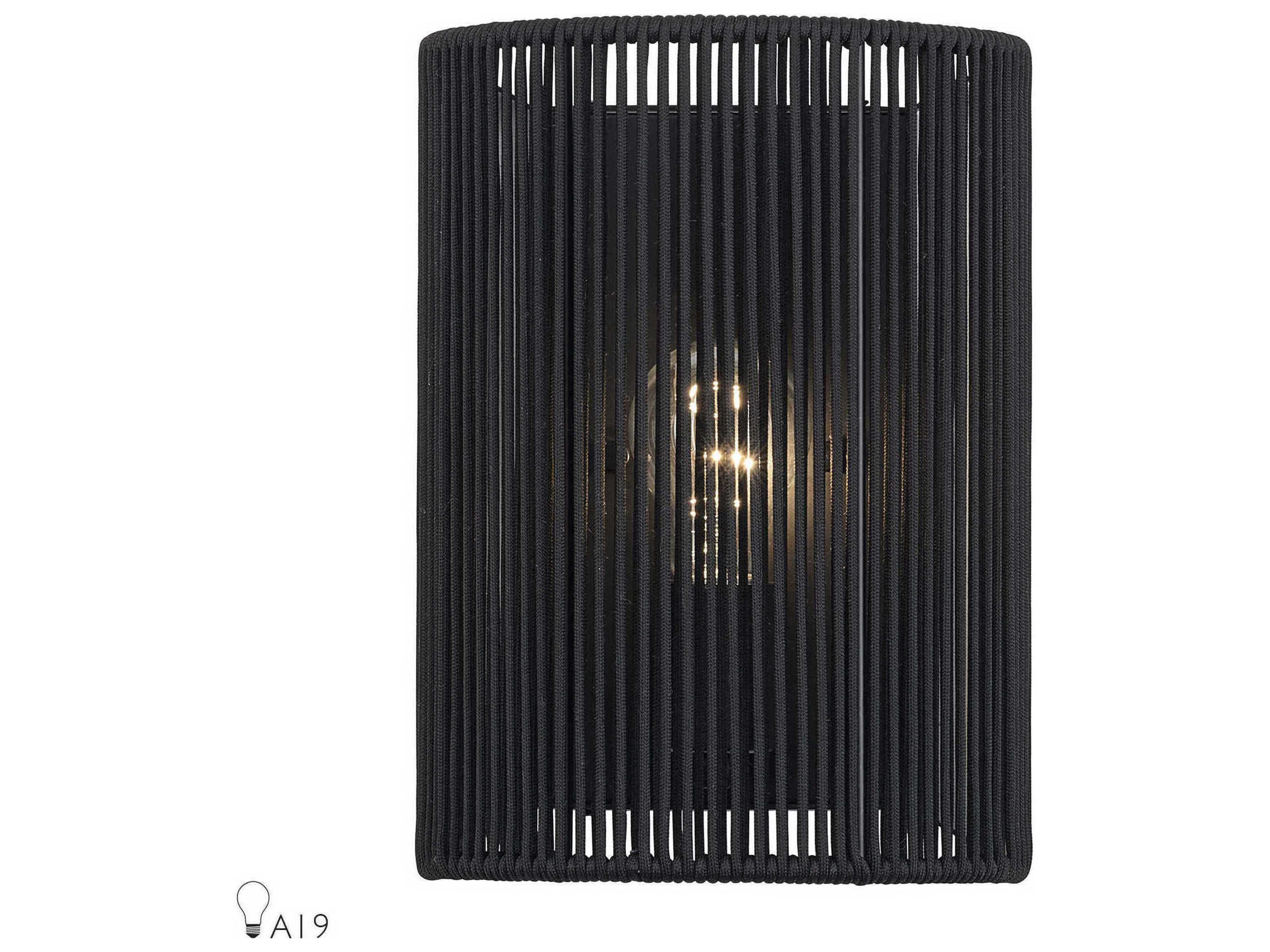 Livex Lighting Acordia 1-Light Black Wall Sconce