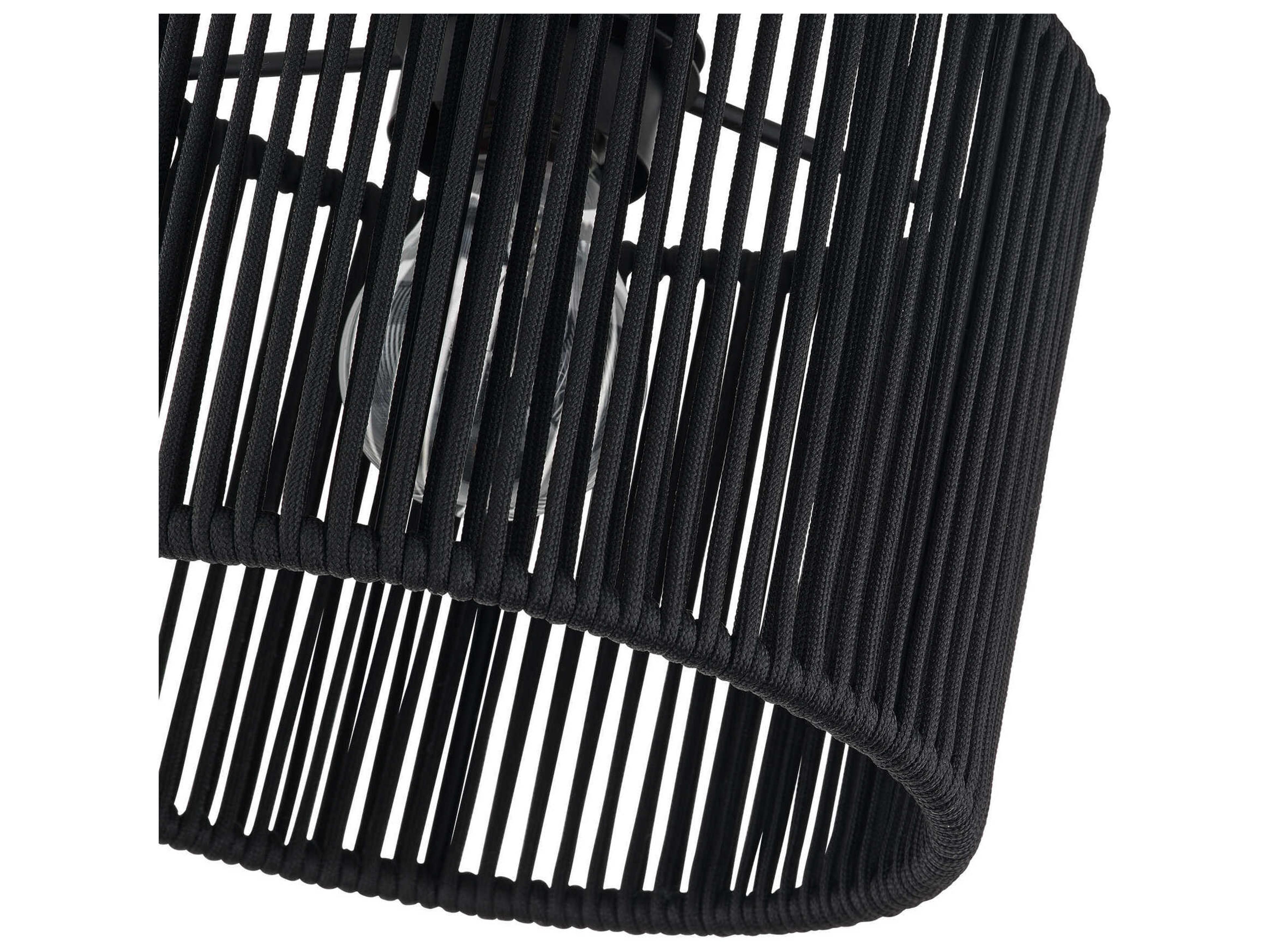 Livex Lighting Acordia 1-Light Black Round Semi Flush Mount