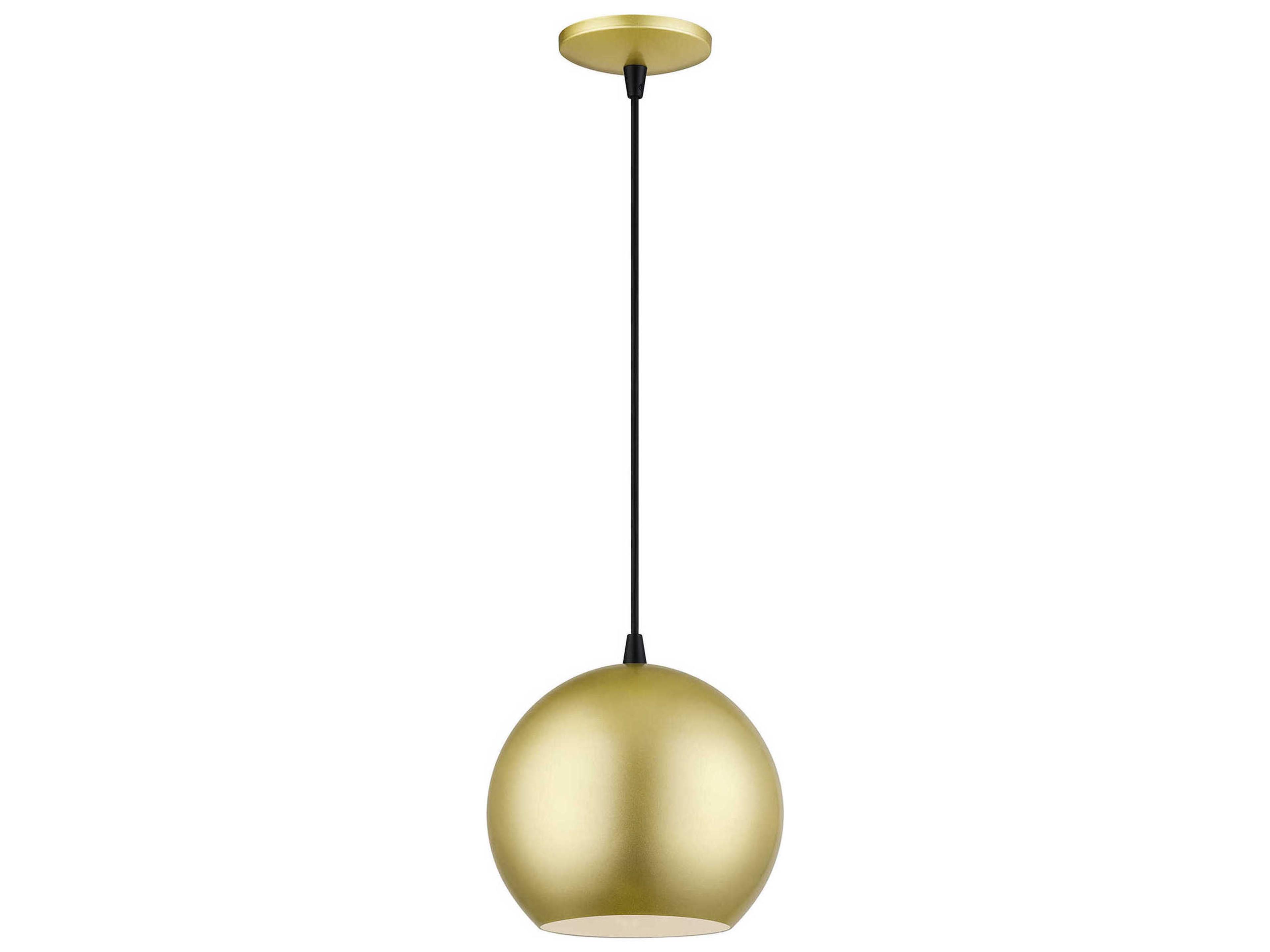 Kuppola Soft Gold With Black Accents Purple Globe Mini Pendant