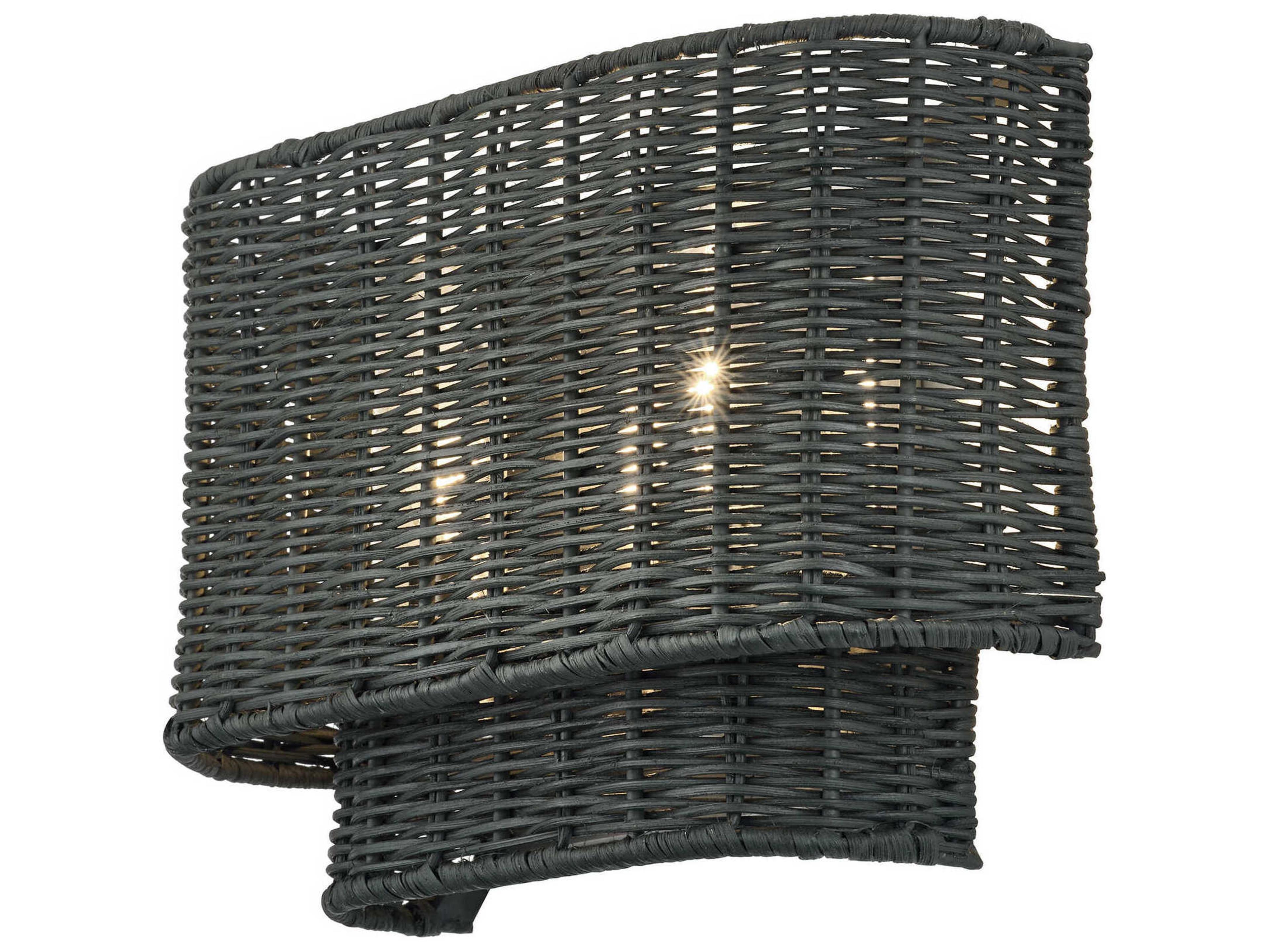 Weavington 2-Light Brushed Nickel Wall Sconce