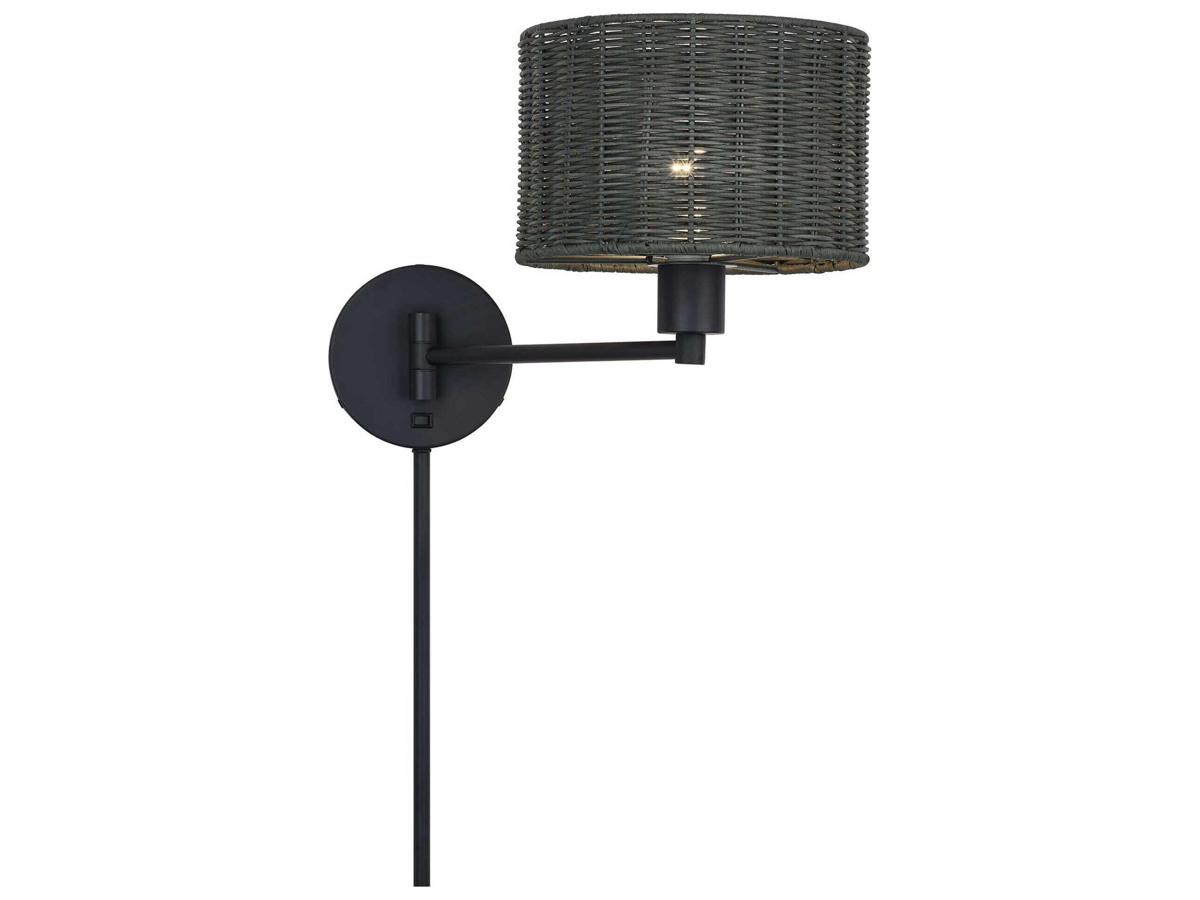 Livex Lighting Weavington 1-Light Black Wall Sconce