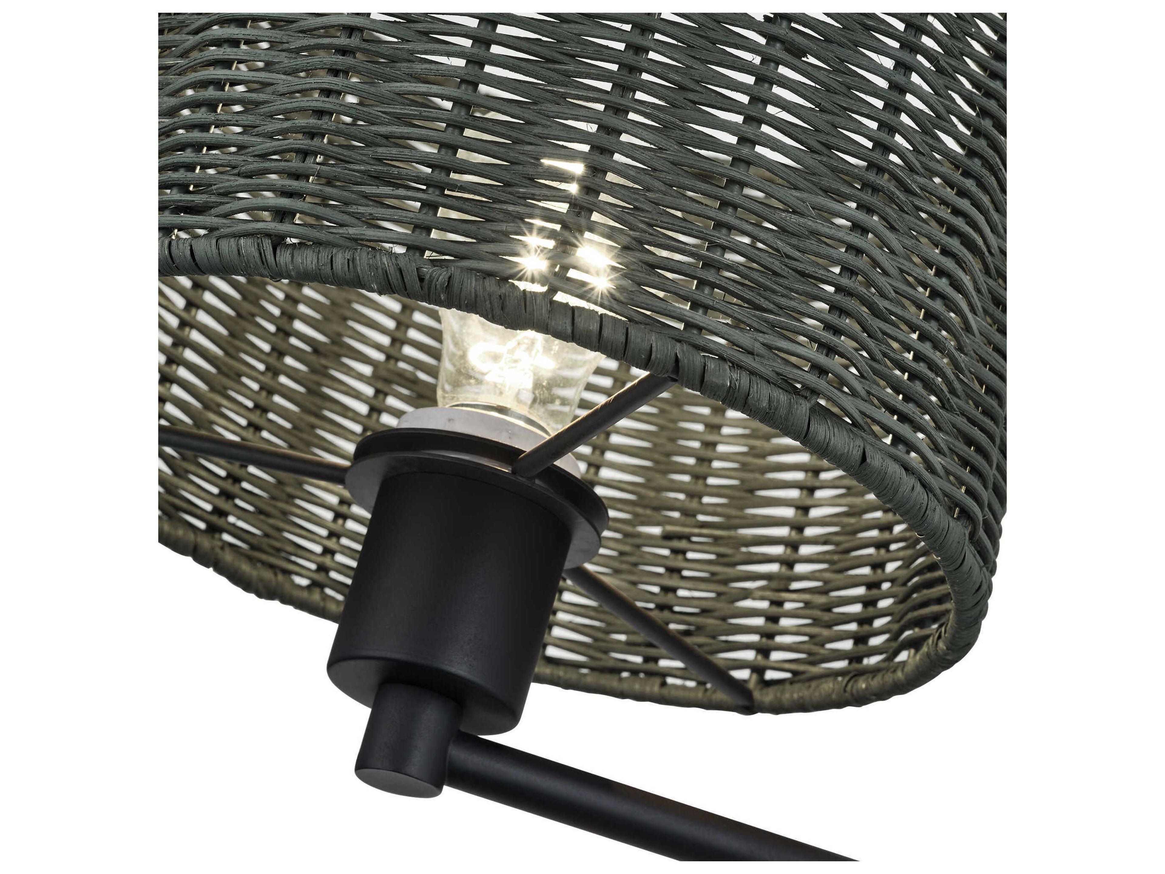 Livex Lighting Weavington 1-Light Black Wall Sconce