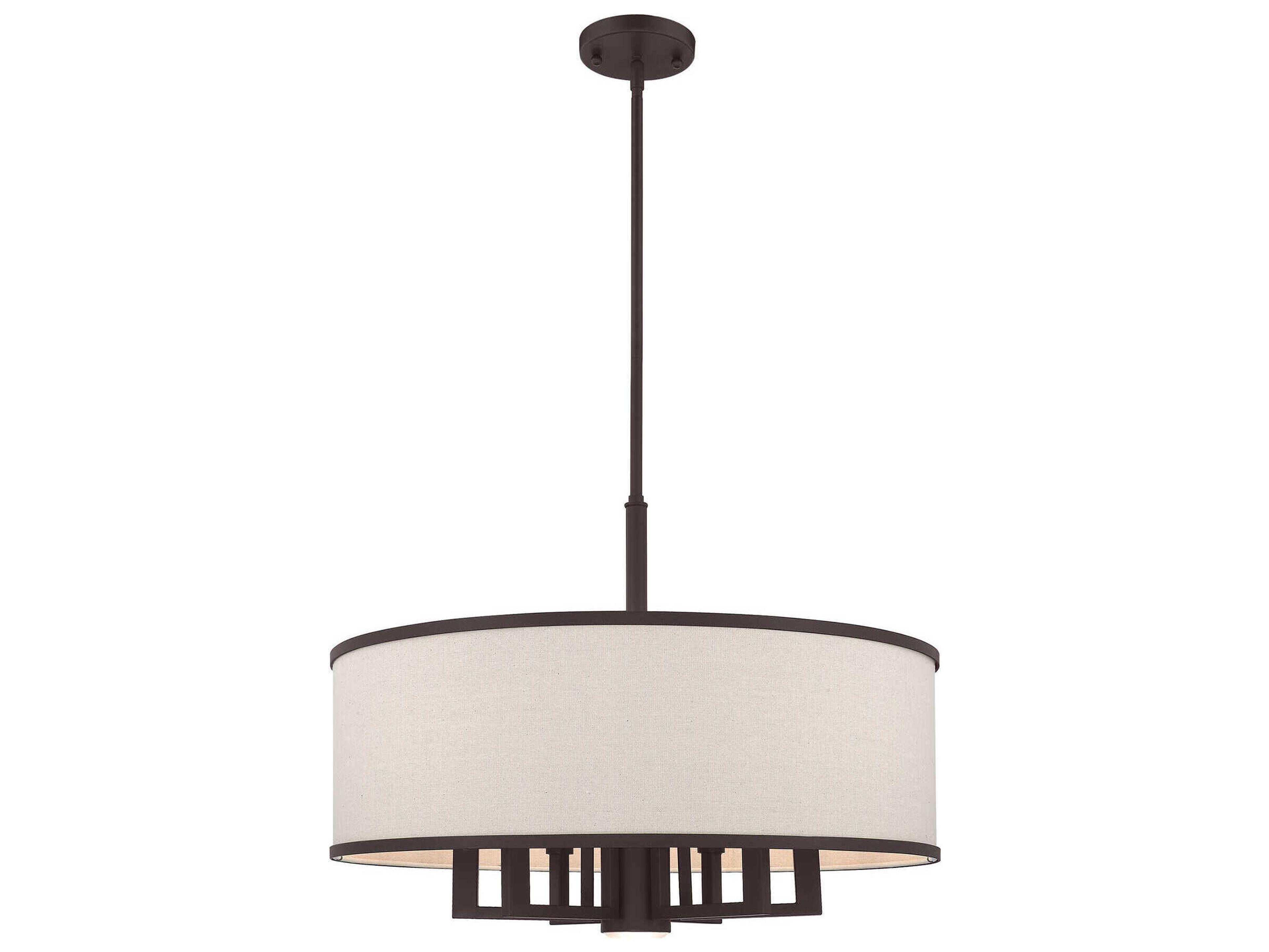 Park Ridge 7-Light Bronze Candelabra Drum Chandelier