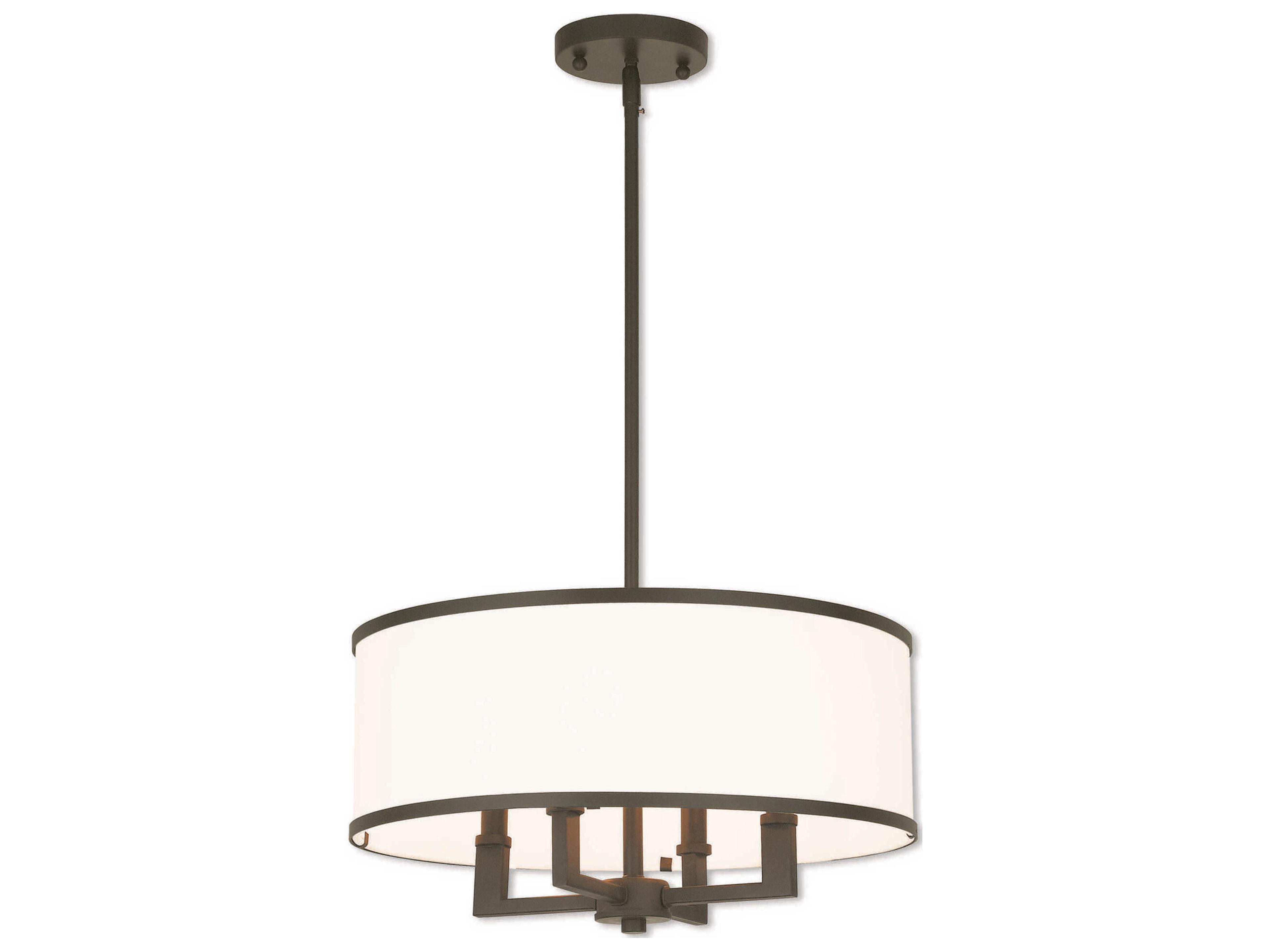 Park Ridge 4-Light Bronze Candelabra Drum Chandelier