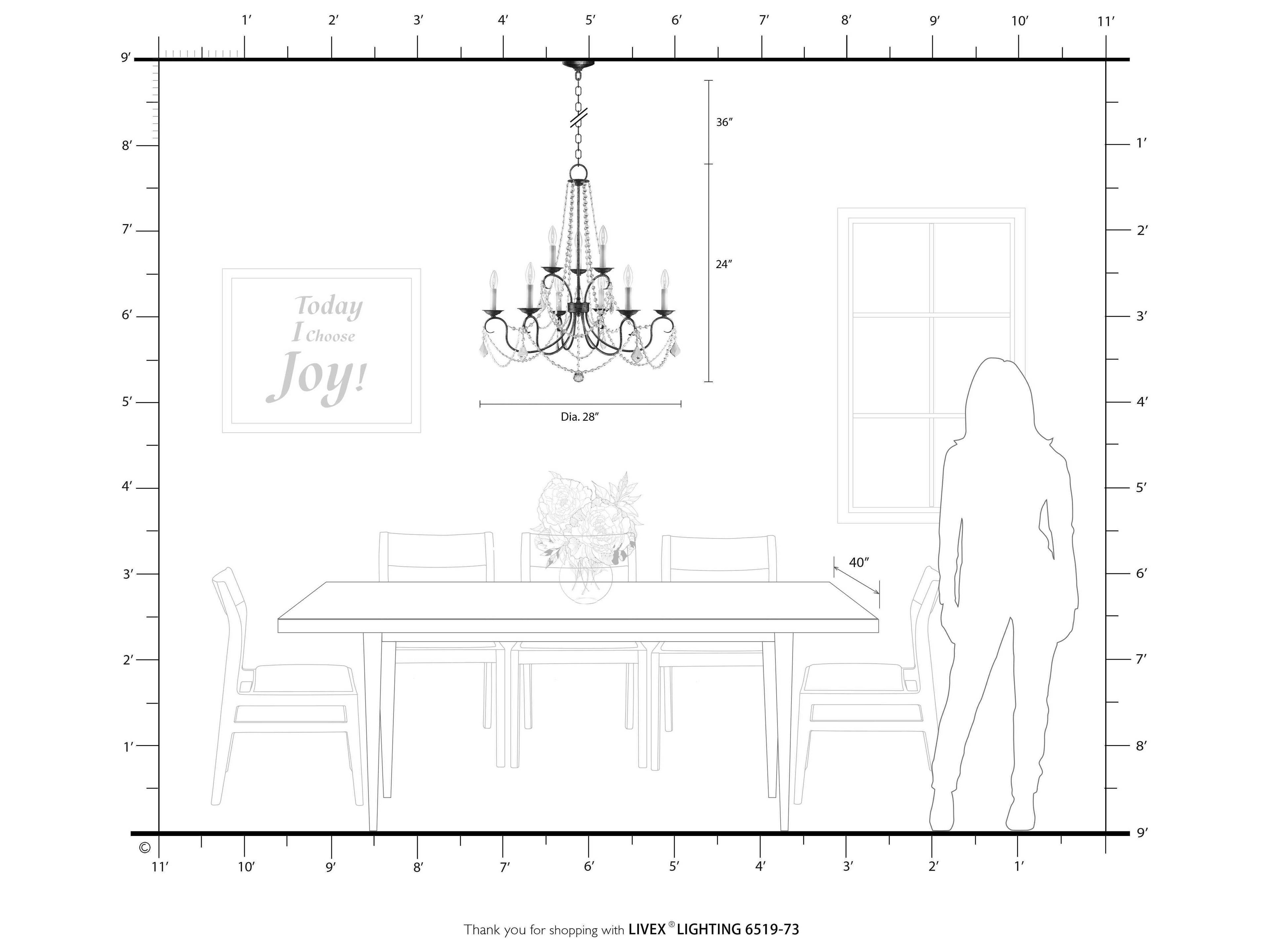 Livex Lighting Pennington 9-Light Hand Painted Antique Silver Leaf Crystal Candelabra Tiered Chandelier