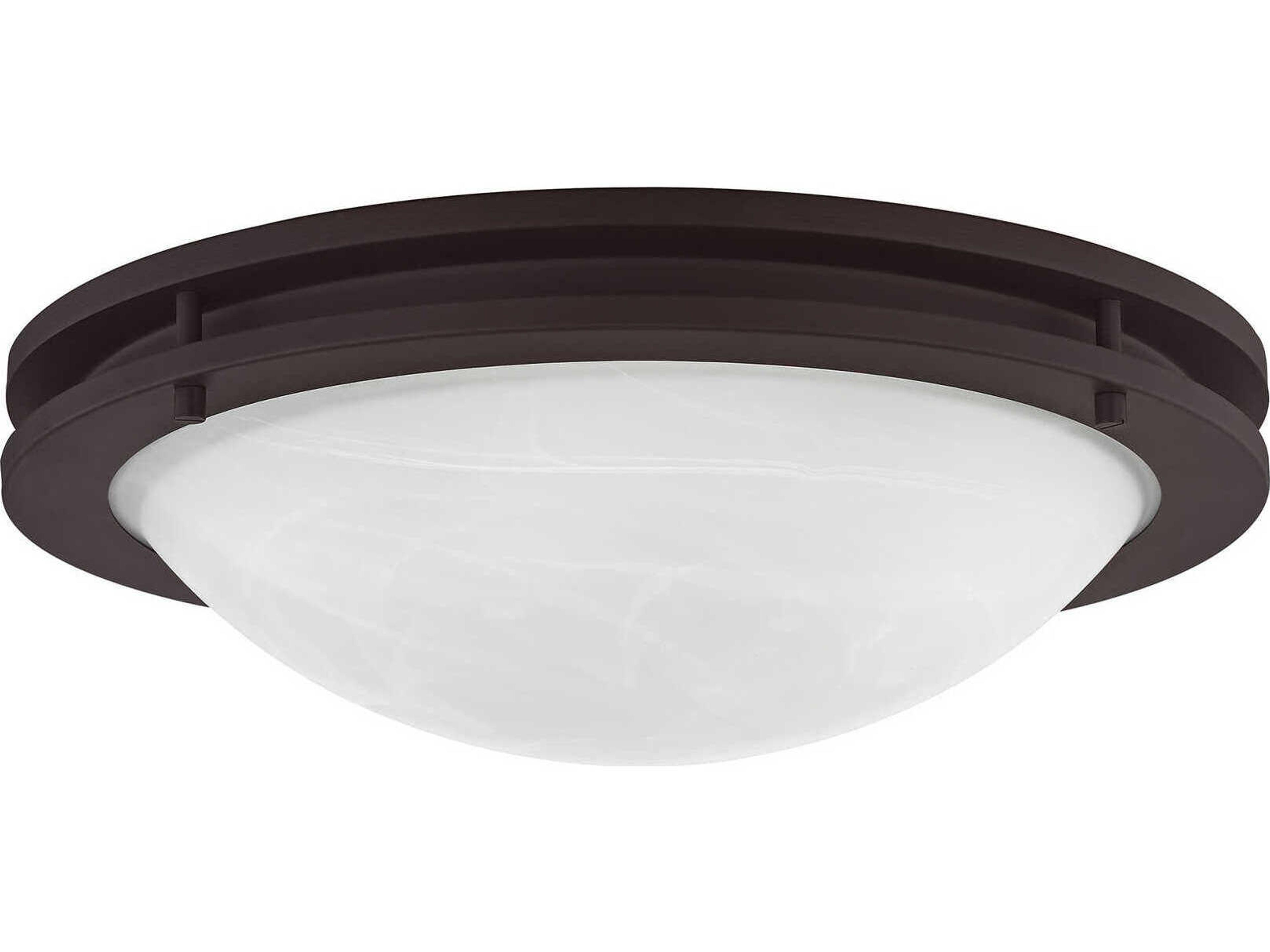 Livex Lighting Ariel 3-Light Bronze Glass Bowl Flush Mount